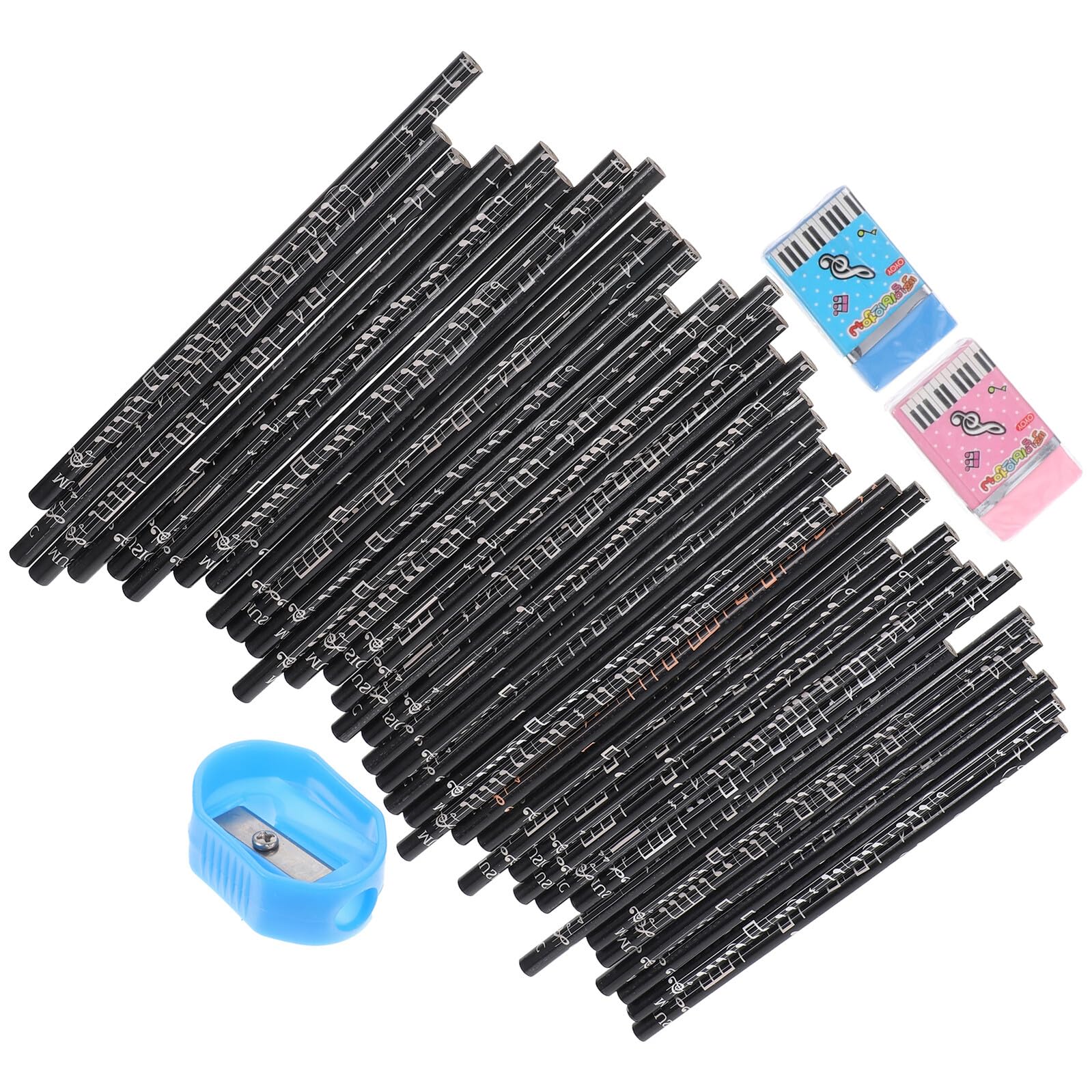 DOITOOL 108 Pezzi Matite in per Note Musicali Design Ergonomico per Scrittura Regalo per Scuola e Festa Matite Divertenti per Studenti