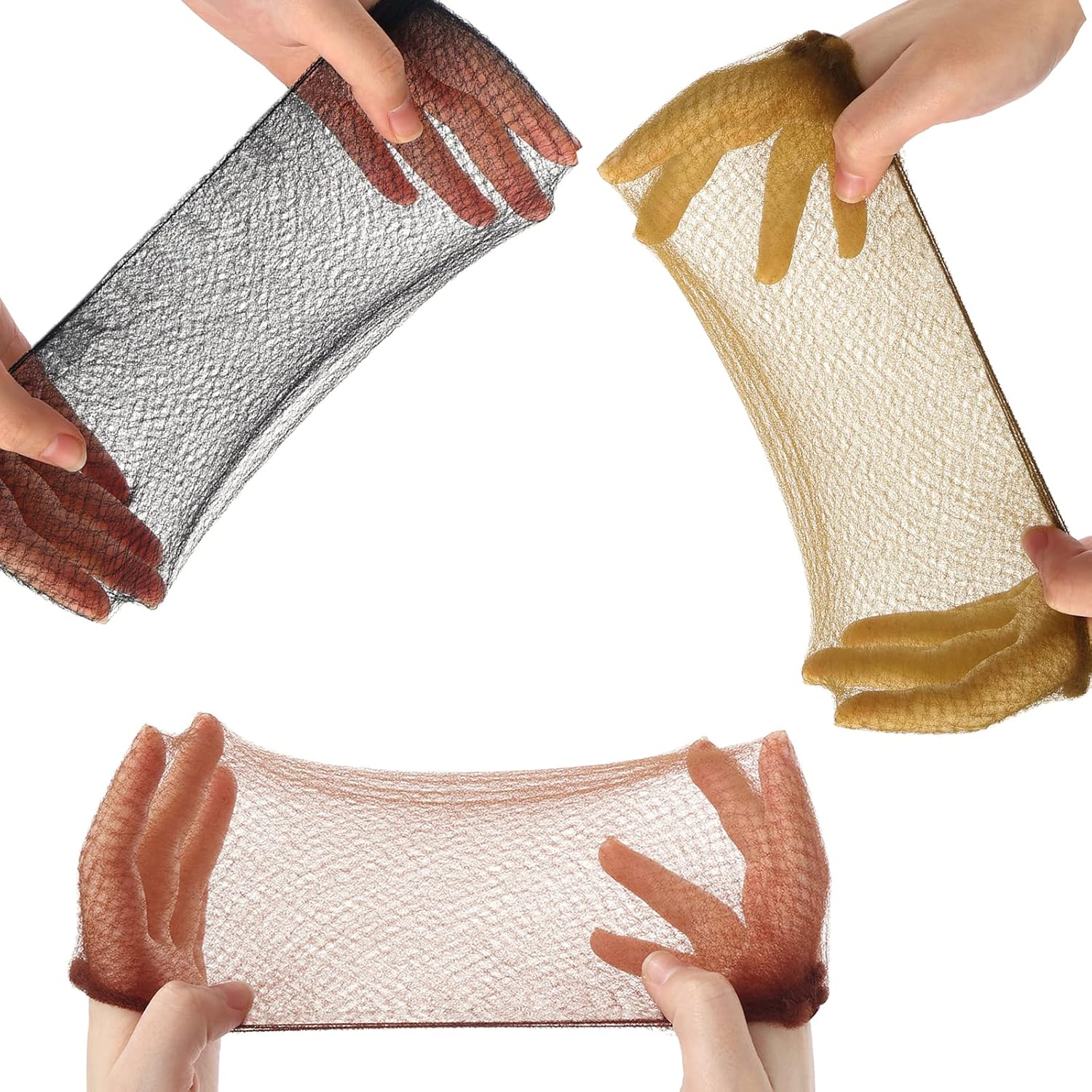 WLLHYF 30 Pcs Hair Nets Invisible Elastic Edge Hair Net Bun Making