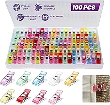 100pcs Sewing Clips Multipurpose Quilt Clip for Fabric Multi-Colored Plastic Sewing Quilting Supplies Craft for Small-Scale Projects and Crafting Tools Accessories