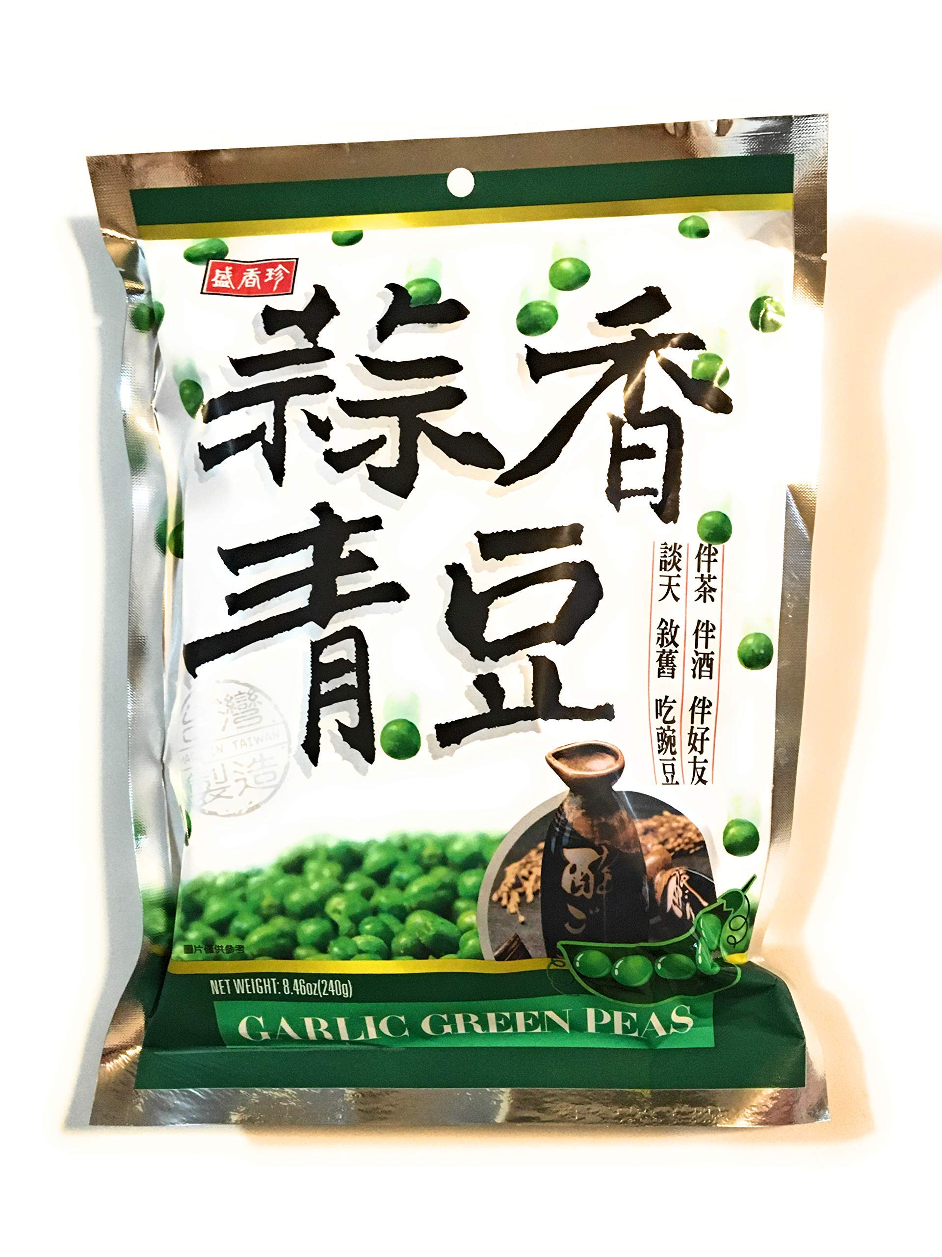 Amazon.com : Garlic Green Peas 8.46 Oz(2 Pack)蒜香青豆 : Grocery