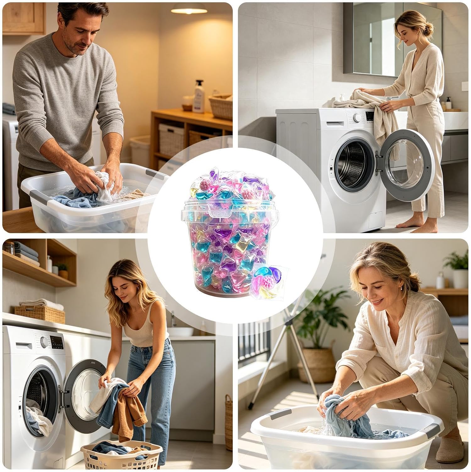 Laundry Scent Beads - Long Lasting Fabric Freshener, 60 Count, 6 Cavity image 5