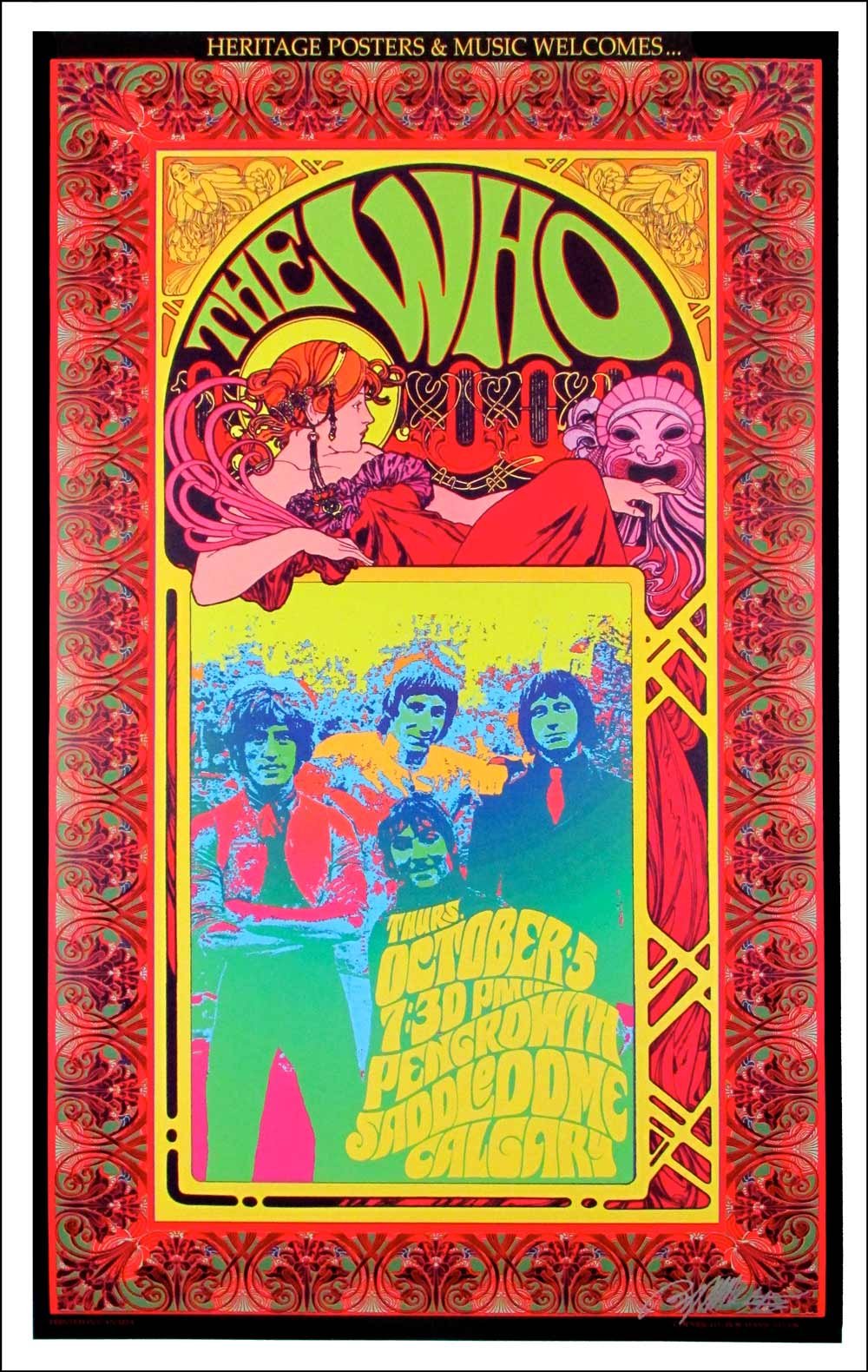 Amazon.co.jp: The Who Concert Tourポスターカルガリーhand-signed元