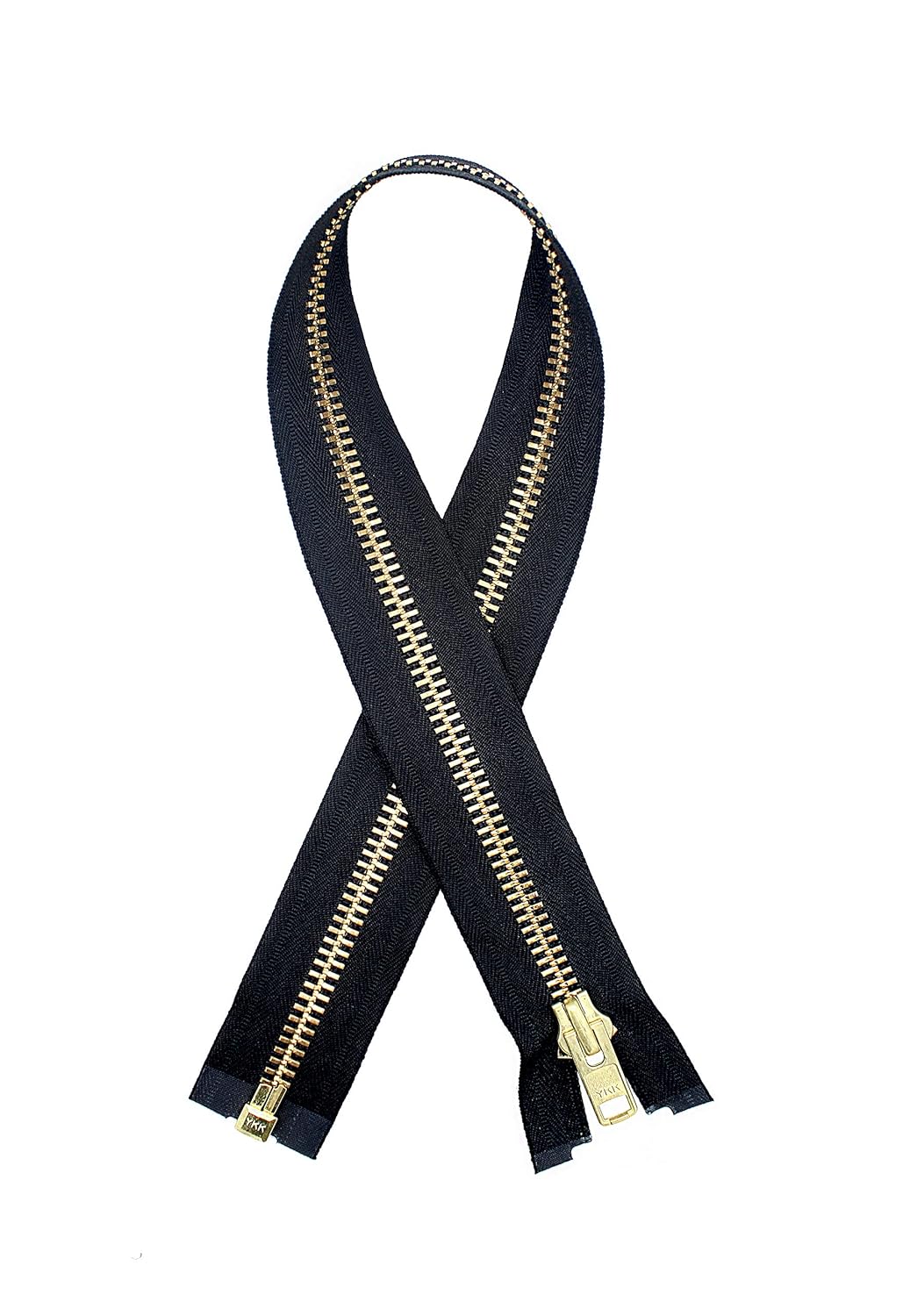 ZipperStop Wholesale Authorized Distributor YKK® 36" Chaps Zipper YKK 10 Brass Separating