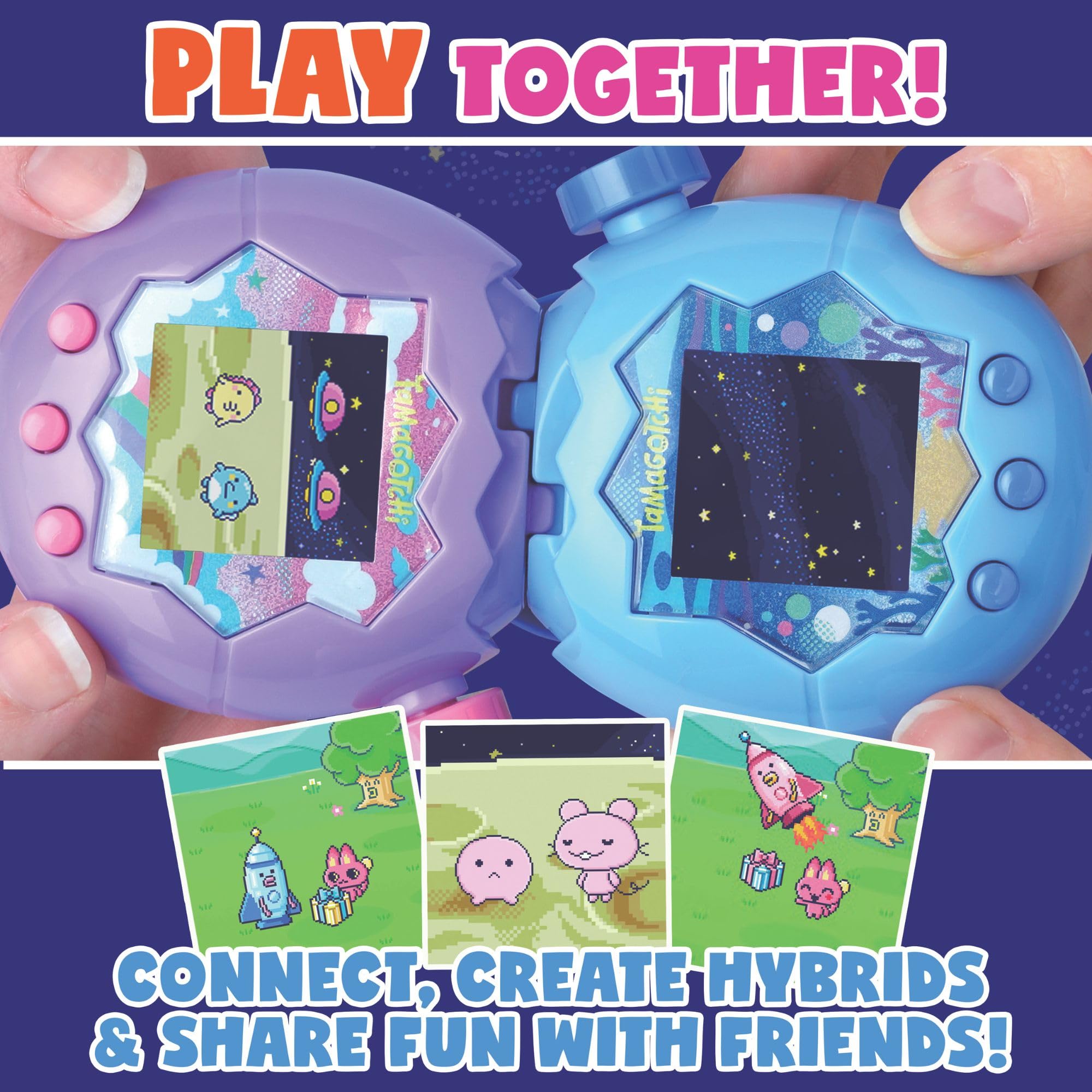 Bandai Tamagotchi Paradise Digital Pet Blue Water Shell | Evolved
