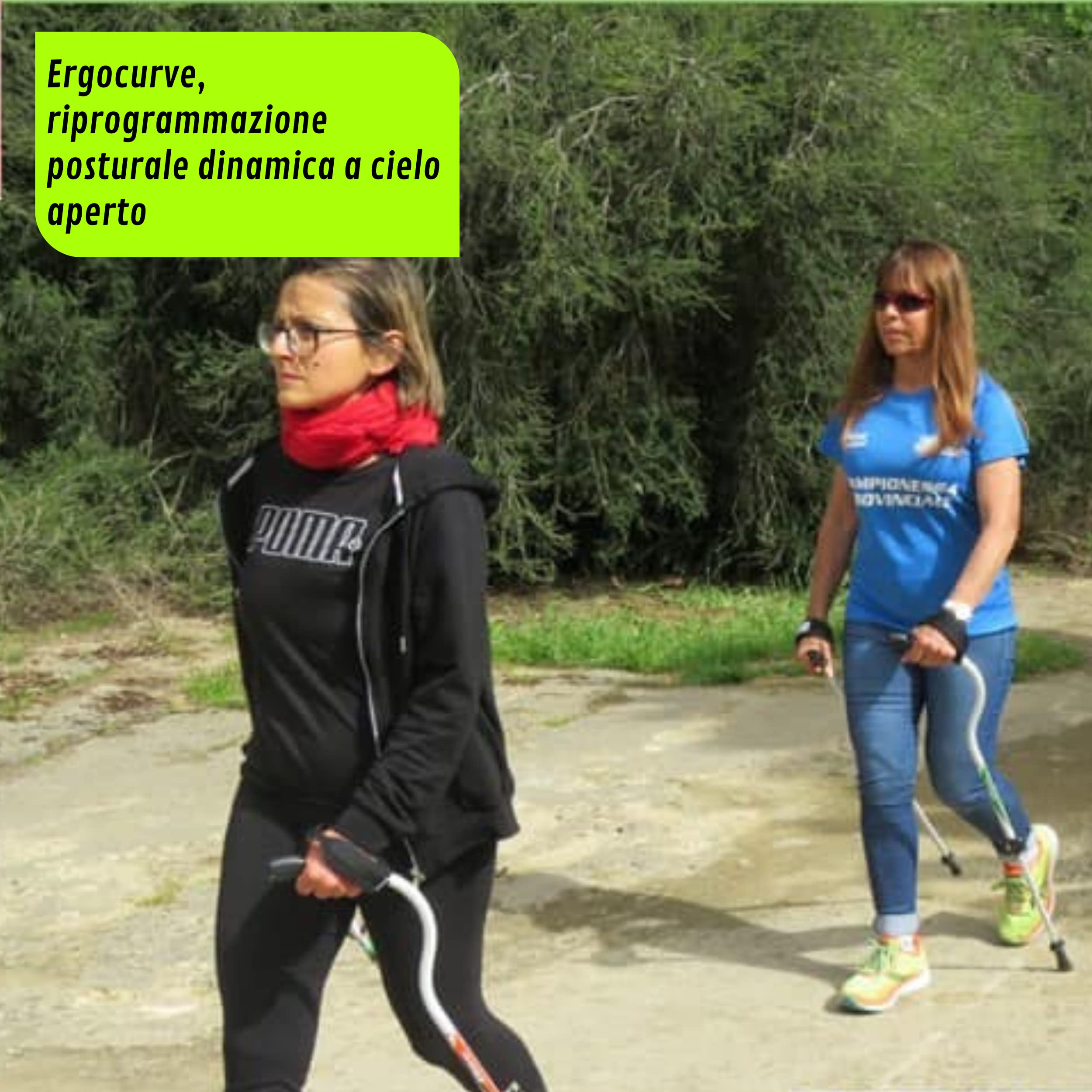 Ergocurve 900 Urban Bâtons pour activités Fitness, rééducation Fonctionnelle et de contrôle du Poids Repliable en 3 étapes