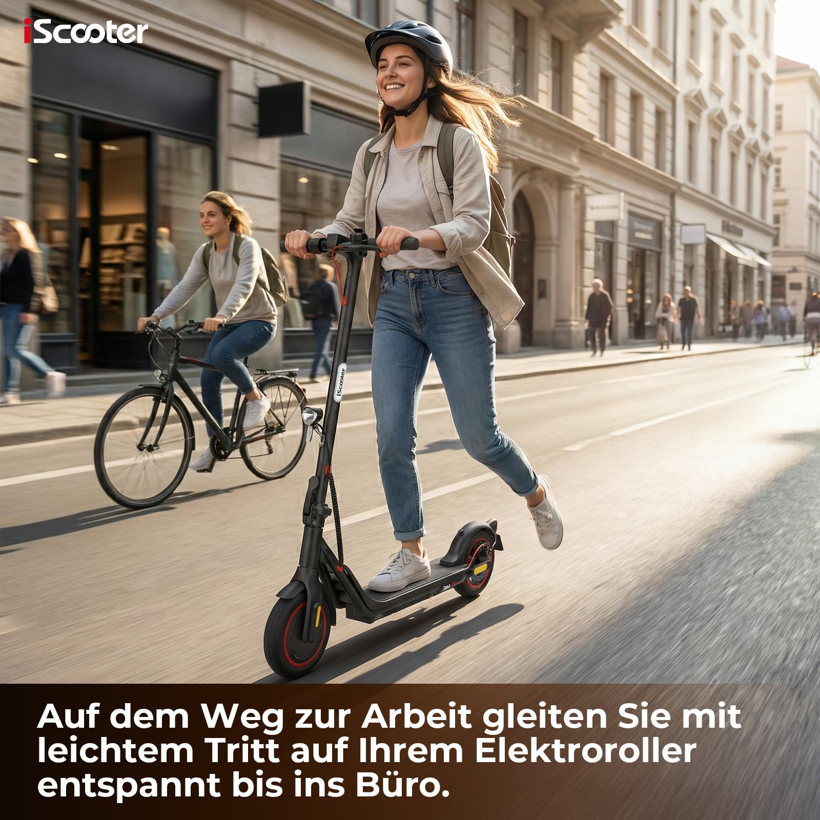 E-Scooter mit Straßenzulassung für Erwachsene-Max 30km Reichweite, Max 500W ABE Faltbarer Elektroscooter mit 10 Zoll Luftreifen,120 kg Belastung-Ideal für Stadtpendler Smart APP