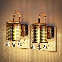 Vista 11 de JandCase Luces nocturnas que se enchufan a la pared, luz nocturna LED regulable, luz nocturna con sensor de luz de encendido y apagado automático