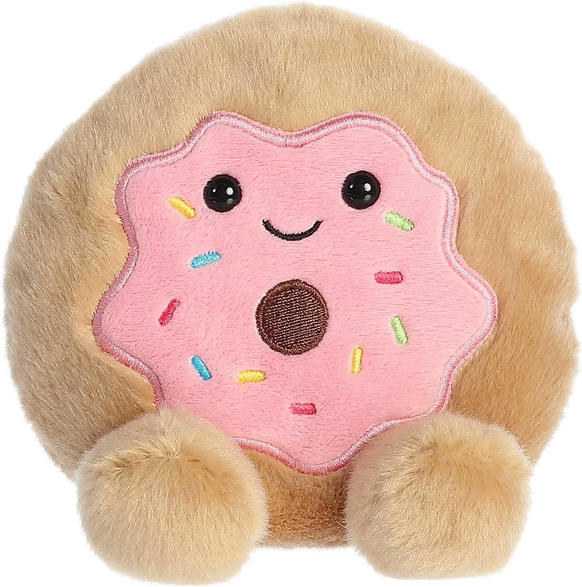 Aurora® Adorable Palm Pals™ Claire Donut™ Stuffed Animal - Fun Collectible Plush for Kids and Adult Collectors - Perfect for Decorating Rooms and Birthday Gifts - Pink 5 Inches
