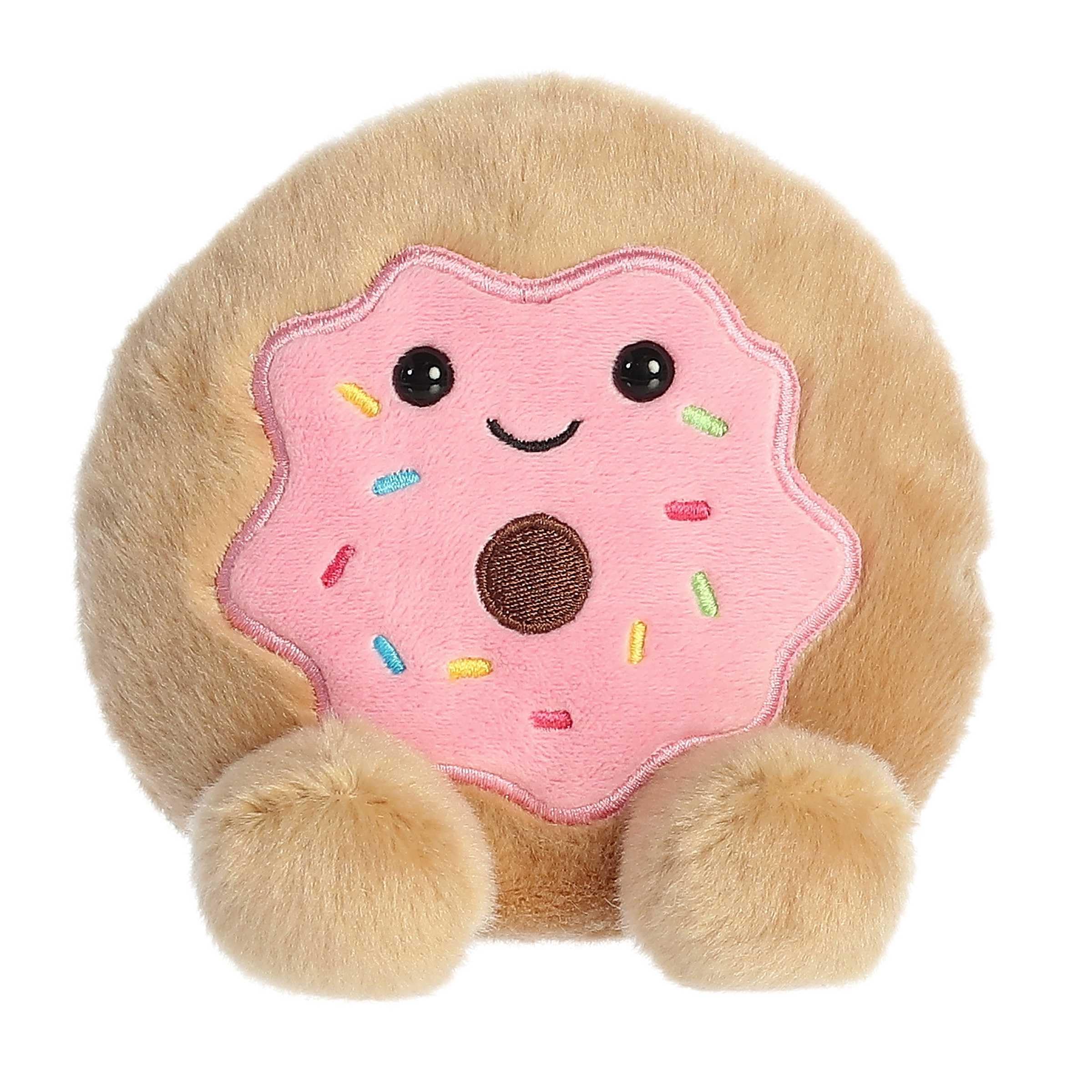 Aurora® Adorable Palm Pals™ Claire Donut™ Stuffed Animal - Fun Collectible Plush for Kids and Adult Collectors - Perfect for Decorating Rooms and Birthday Gifts - Pink 5 Inches