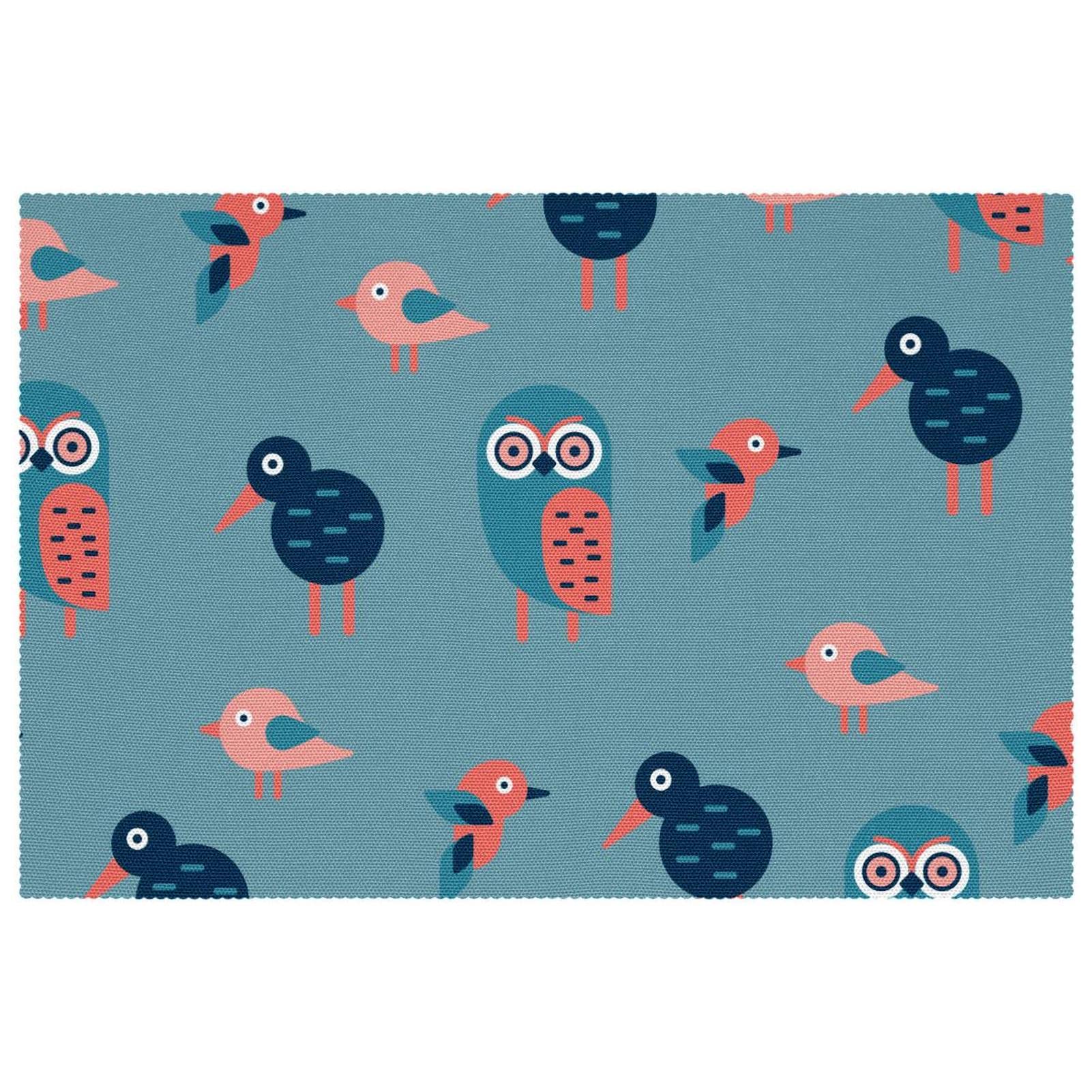 Set de table pour salle à manger lot de 6 design oiseaux géométriques chaleureux