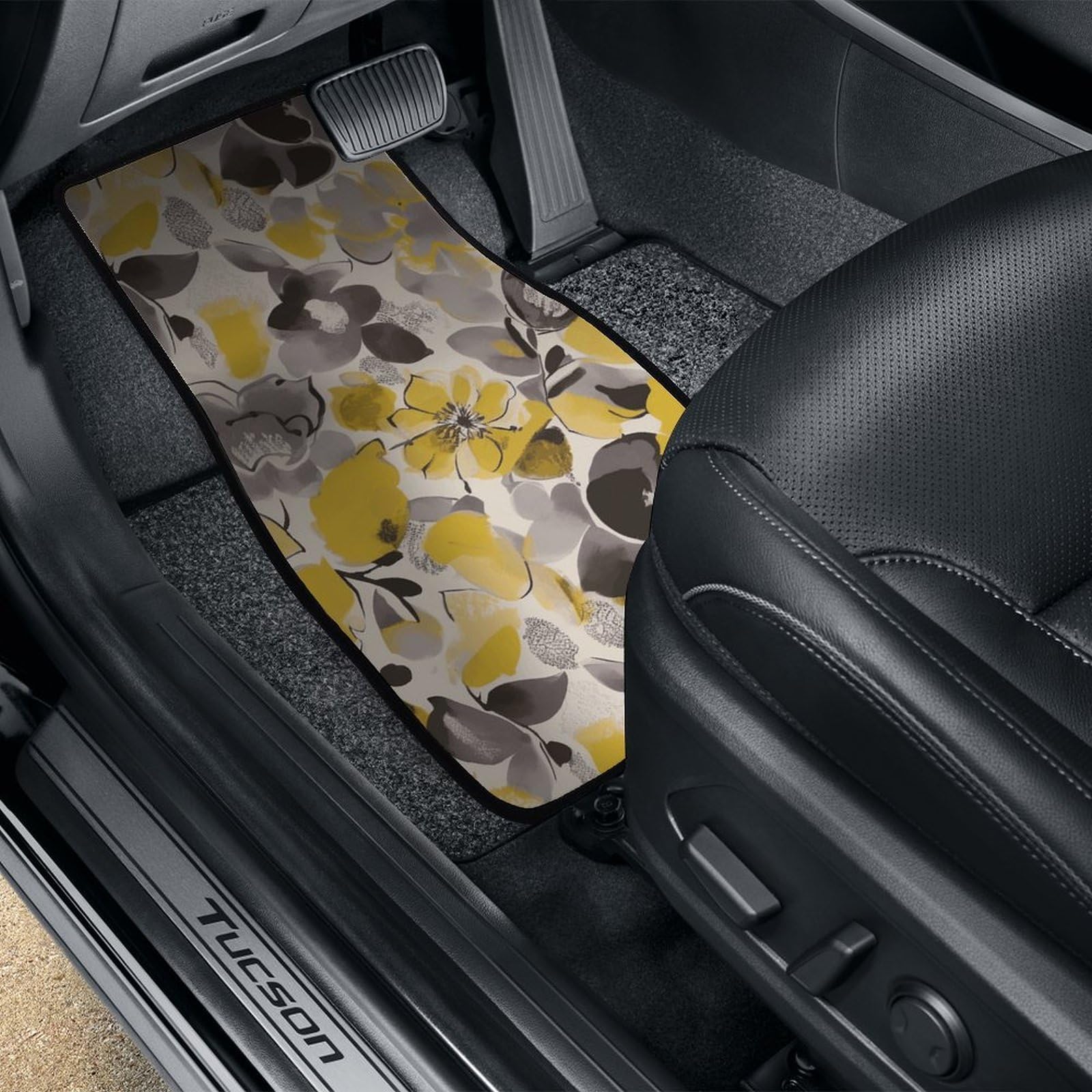 4 tappetini per auto, resistenti, antiscivolo, facili da pulire, adatti per la maggior parte delle auto, per tutte le stagioni, universali, adatti per SUV, berline e camion