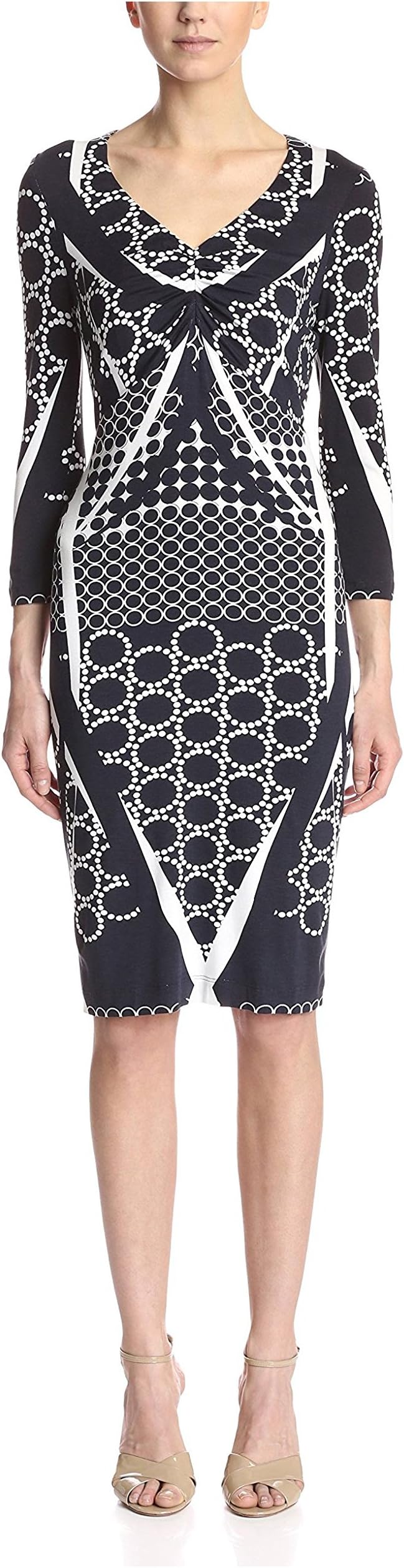 Basler Women's 3/4 Sleeve Sheath Dress