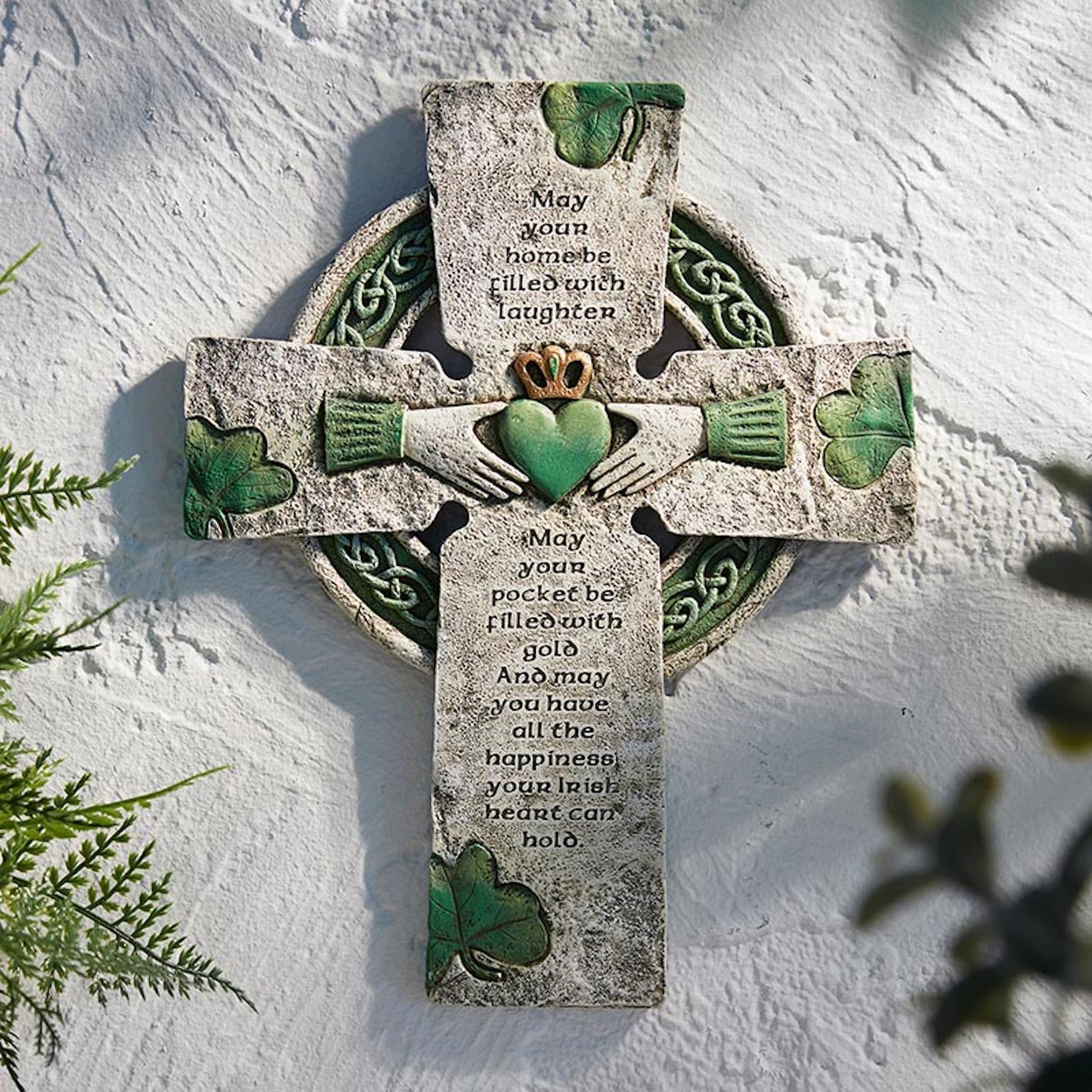 Amazon.co.jp: Irish Wall Cross with Traditional Irish Blessing