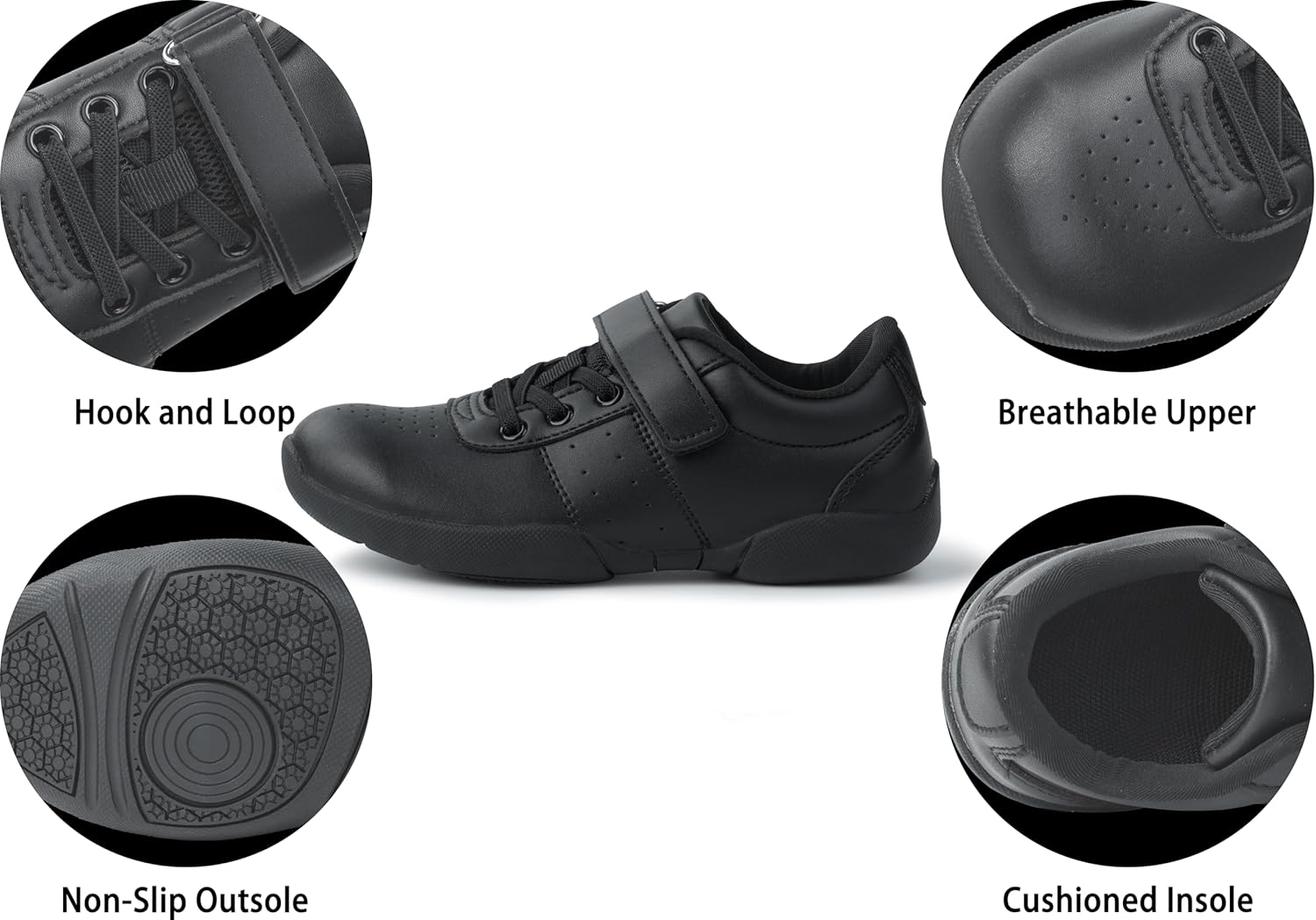 Cheer Shoes Girls - Kids Youth Cheerleading Shoes - Child Toddler Athletic Training Tennis Dance Sneakers