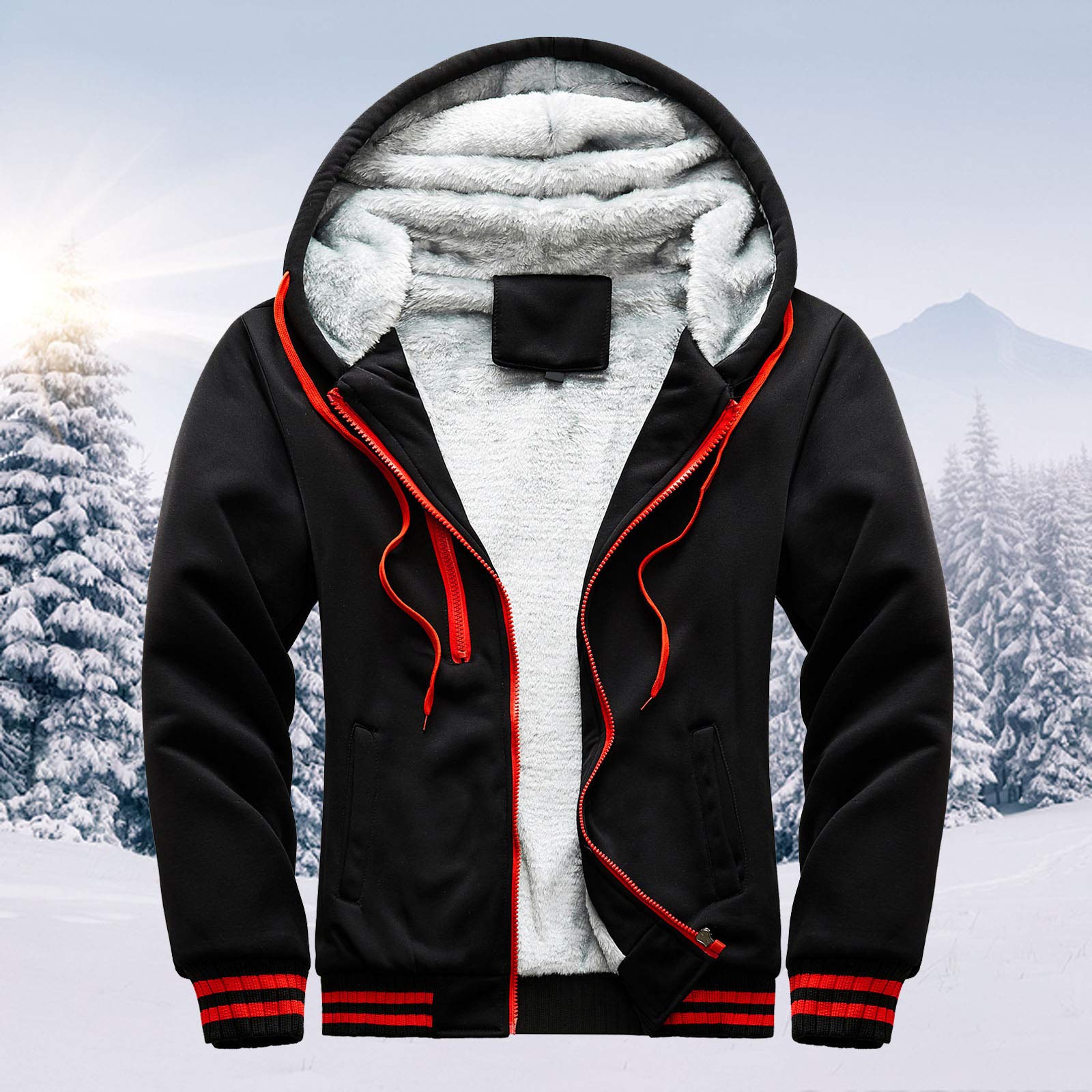 Generisch Leichte Strickjacke Damen Sommer Men s Jackets Winter warm Villus Reißverschluss Pulli Outwear-Mantel