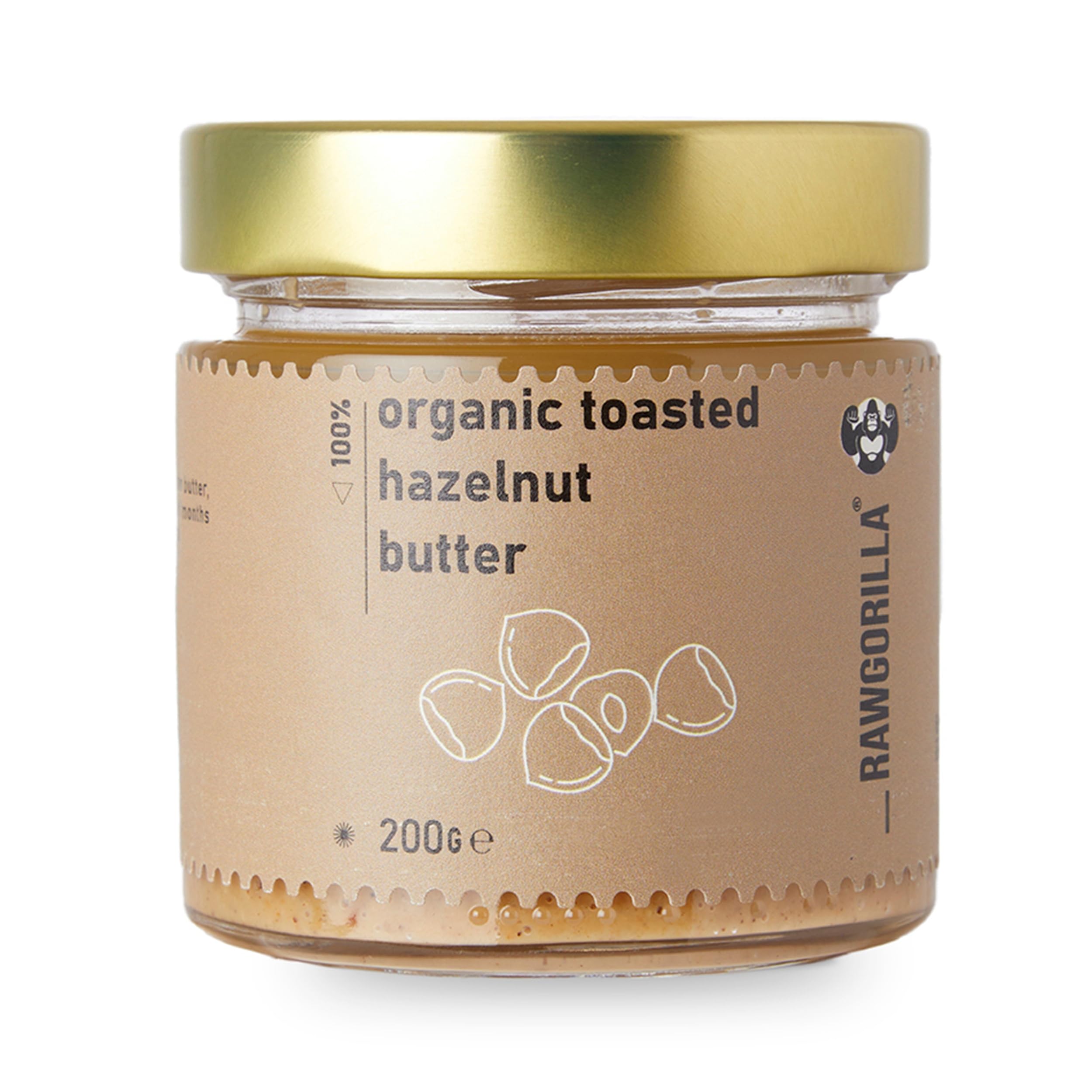 RAWGORILLA Organic Toasted Crunchy Hazelnut Butter 200g