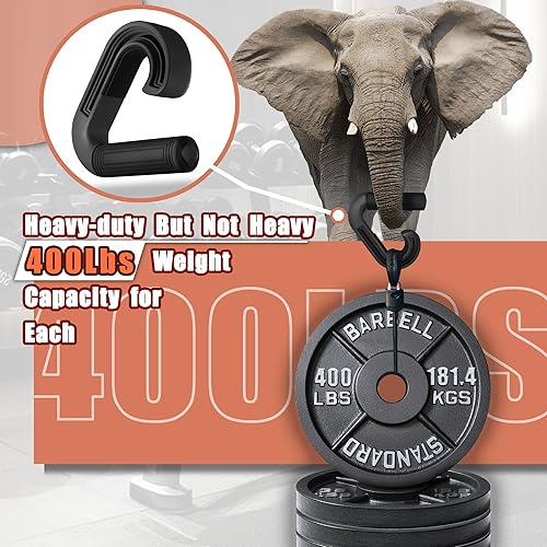 Miniatura 5 de Asas de agarre neutro para dominadas ganchos ergonómicos portátiles para pesas en filas de pesas resistentes al peso muerto para entusiastas