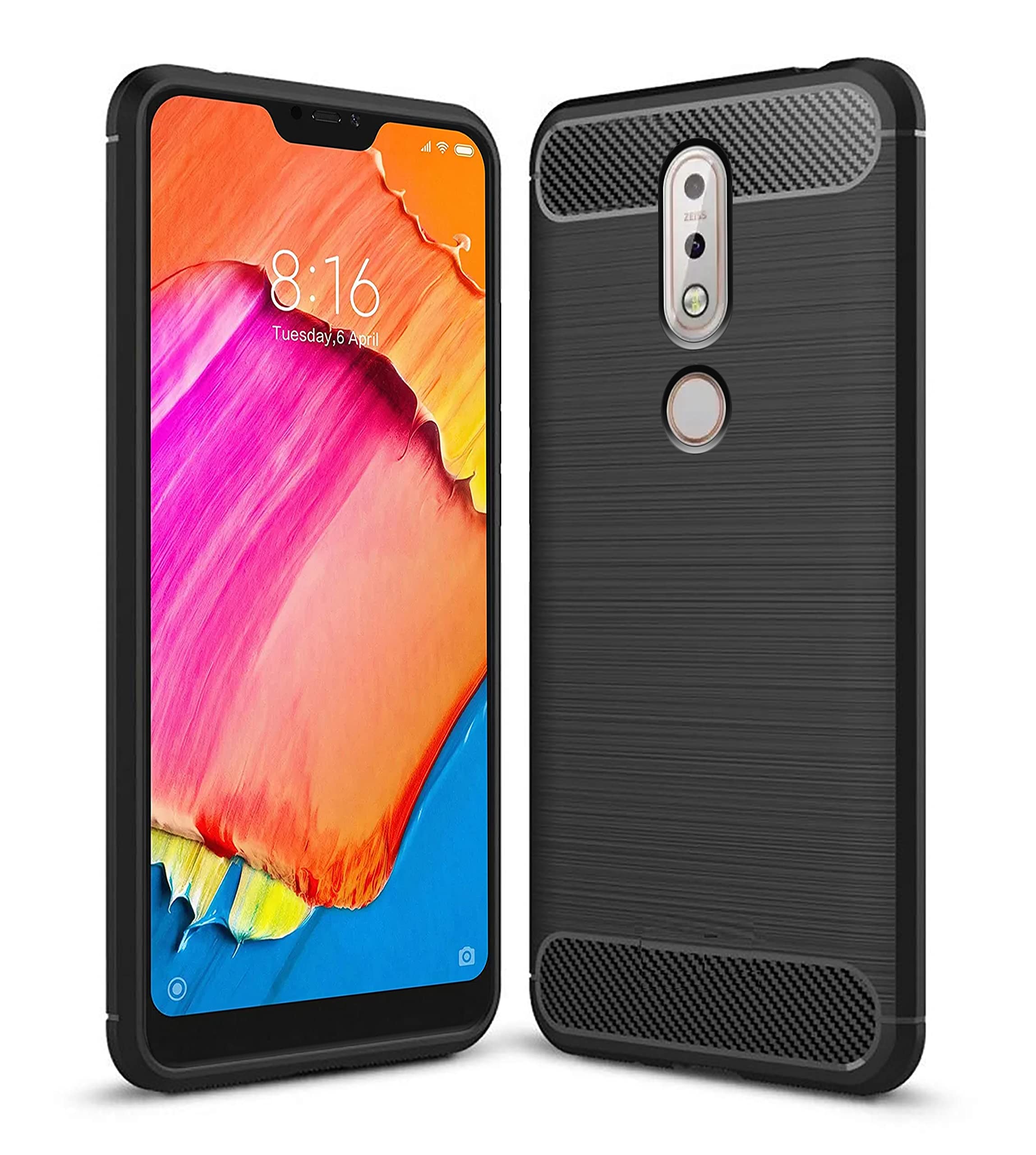 Amazon Brand - Solimo Back Cover Case for Nokia 7.1 | Compatible for Nokia 7.1 Back Cover Case | 360 Degree Protection | Soft and Flexible (TPU | Matte Black) (B089B66QYV) Amazon Price History, Amazon Price Tracker