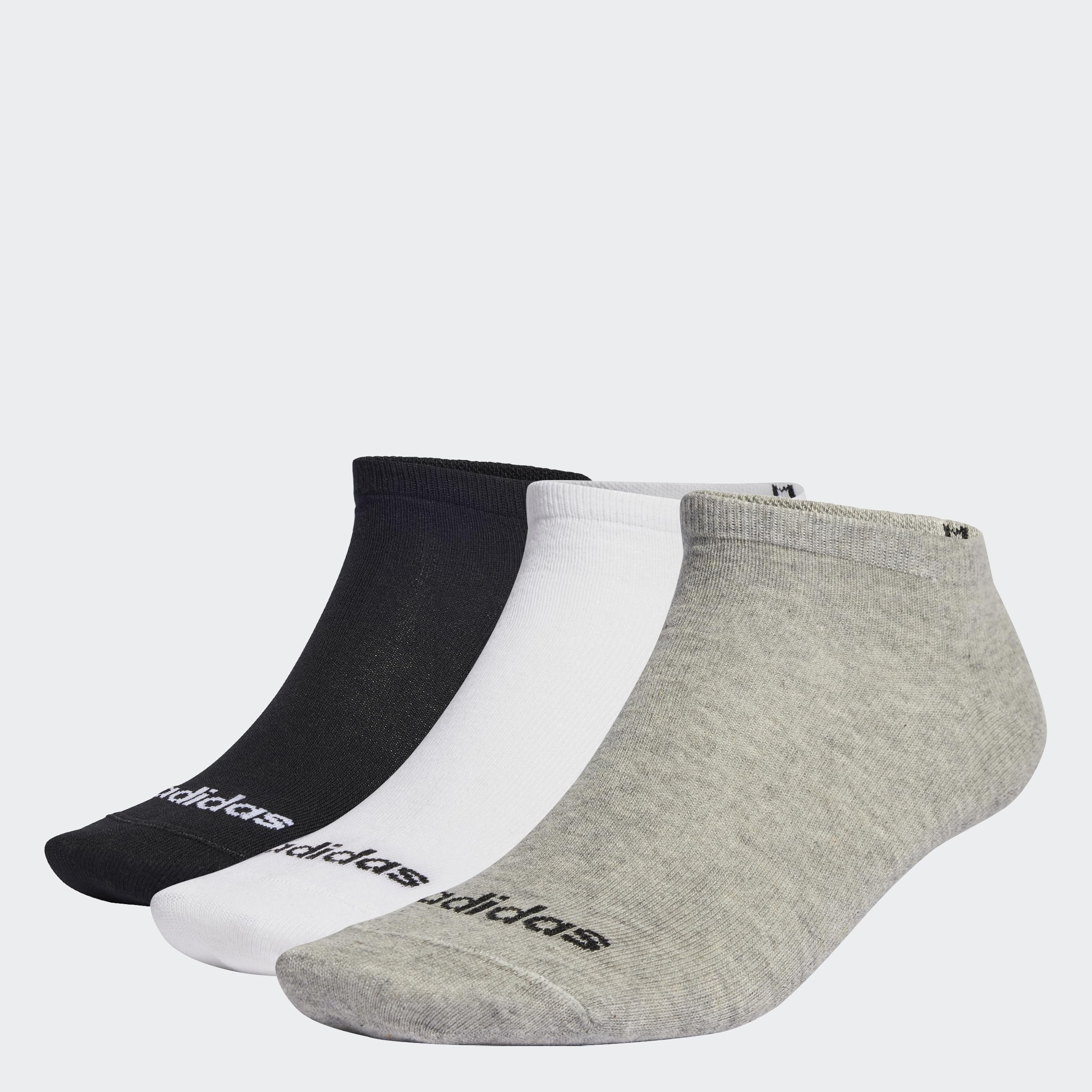 adidas Unisex Feine Linear Low-Cut Socken, 3 Paar