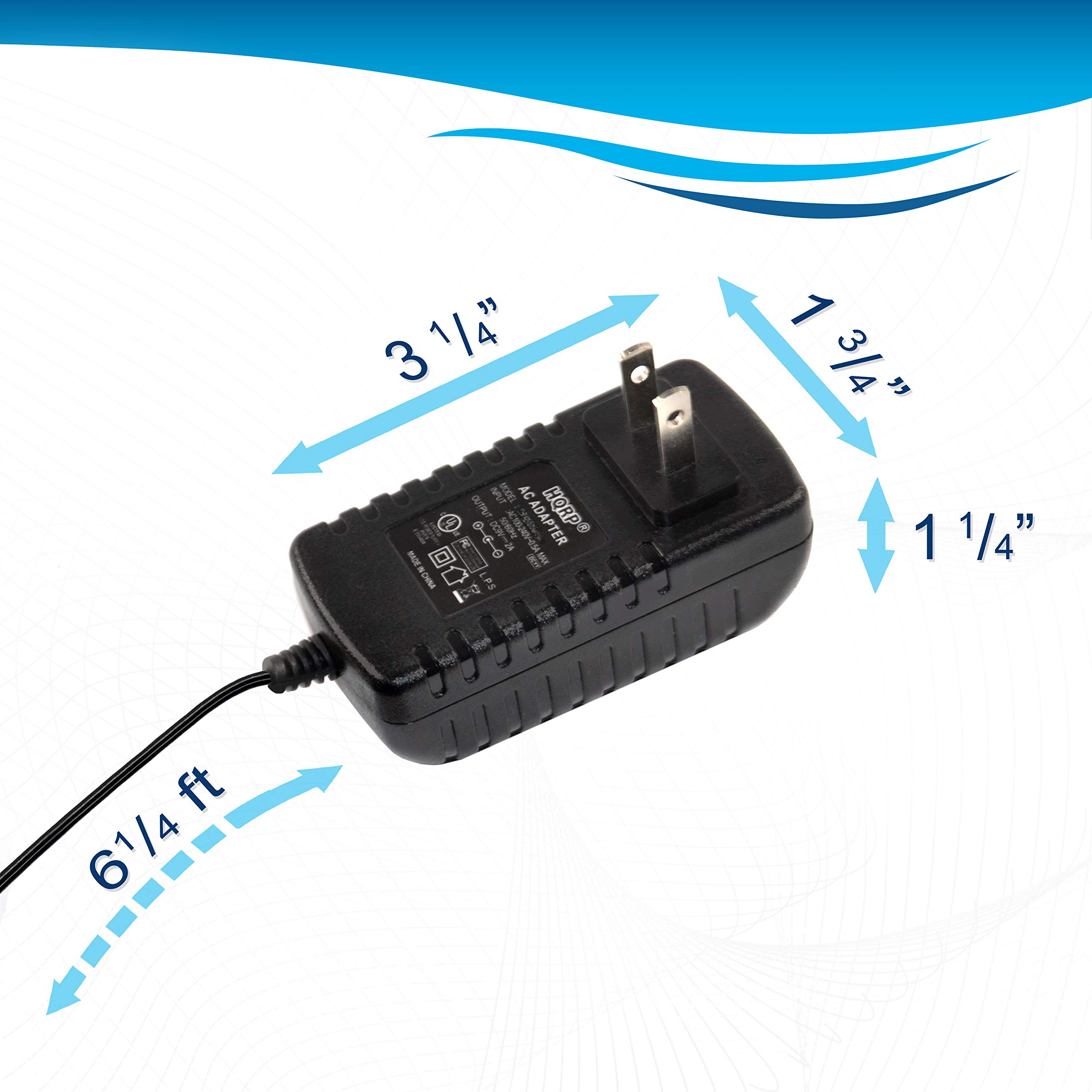 Gonine 9V 1.5A adattatore di alimentazione per Brother P-Touch PT-D210 PT-D200 PT-D215e PT-D200VP PTH110 PT70BM Label Maker Sostituzione batterie per Brother AD-24 AD-24ES AD-20 AD-30 AD-60