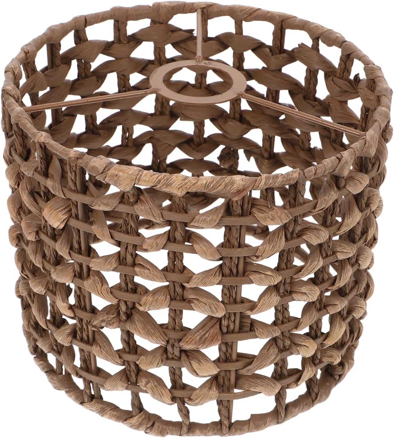 Cabilock Unique Lamp Shade Natural Wicker Ceiling Cover E27 Socket 4cm Diameter