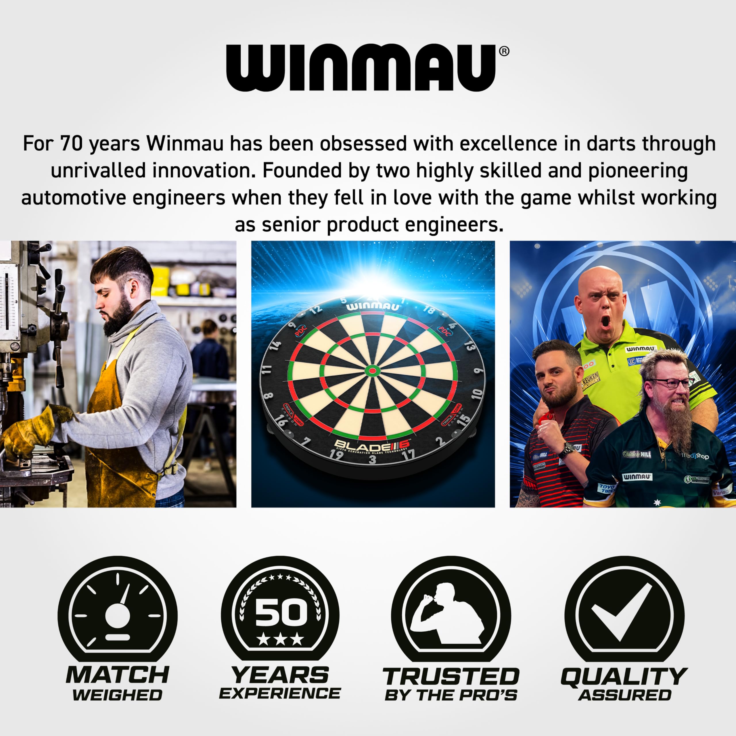 WINMAU Outrage Set de Dardos de Latón Softip 18 Gramos