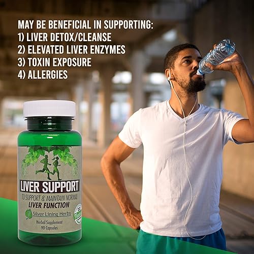 Miniatura 4 de Silver Lining Herbs Apoyo hepático - Soporte herbario para ayudar a mantener la salud del hígado - Cuidado natural del hígado para apoyar el sistema