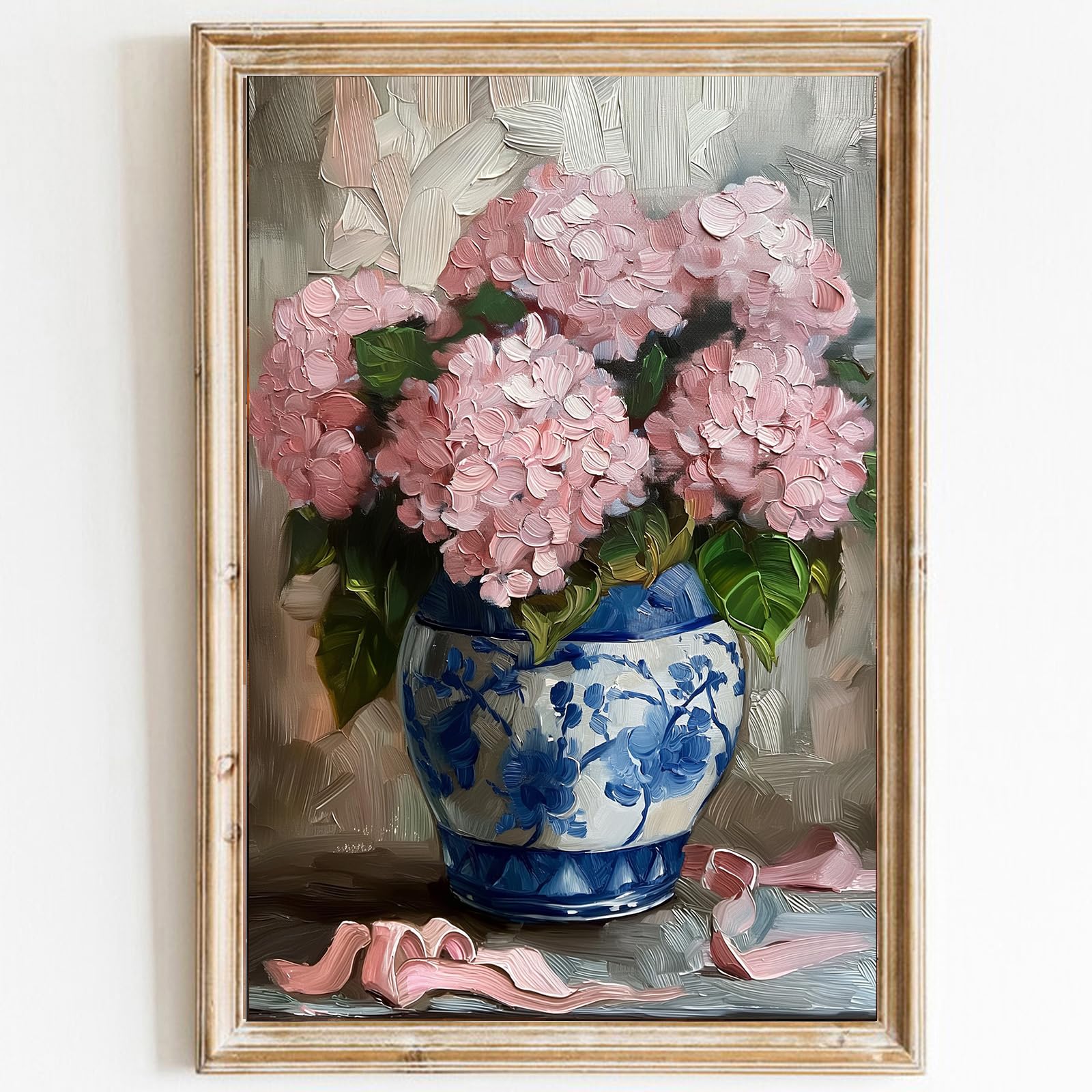 Amazon.com: Vintage Hydrangea Canvas Wall Art French Country