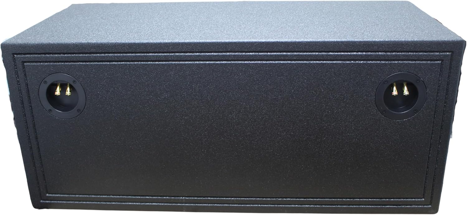 Dual 15" Vented & Coated Subwoofer Box by Audiopipe