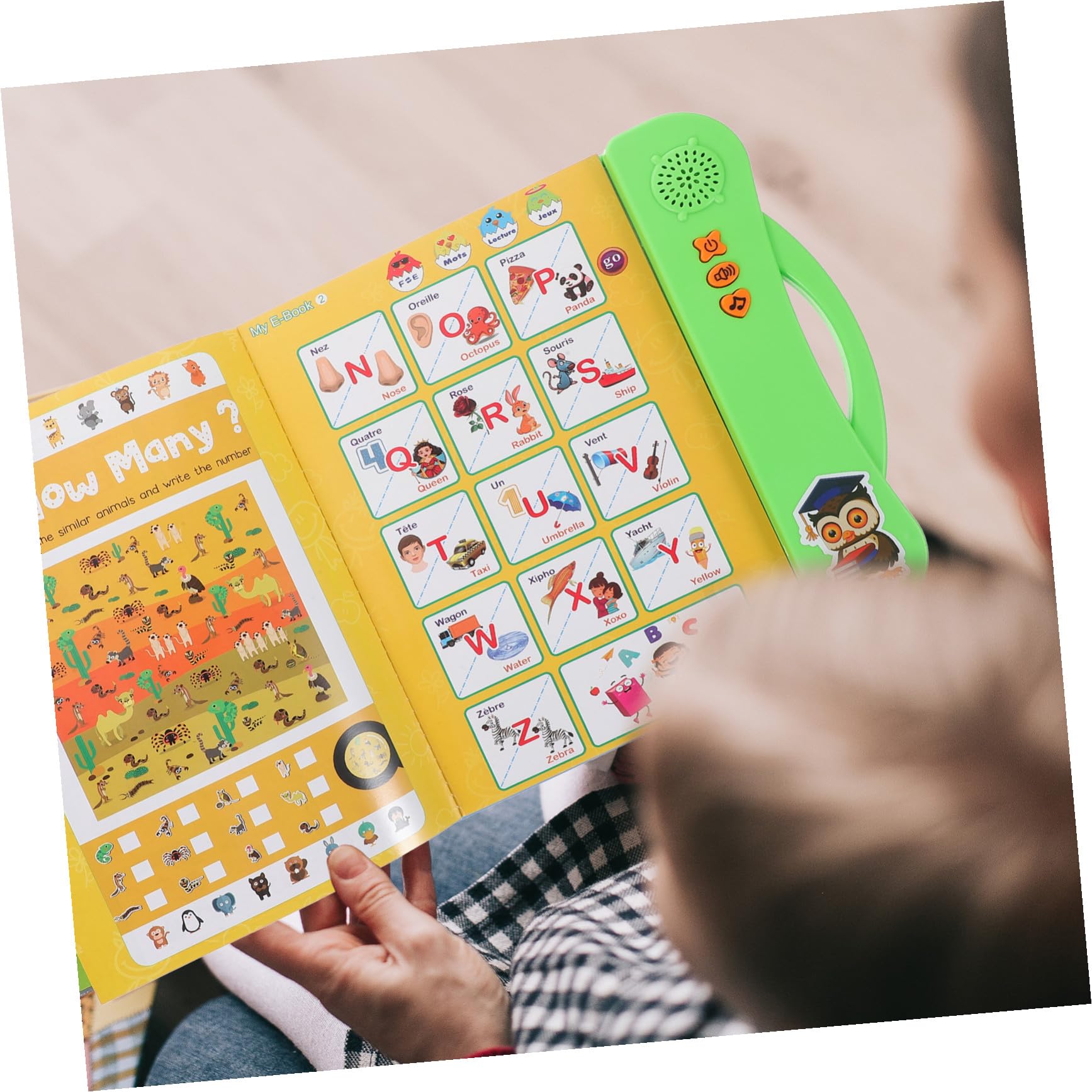 Gioco Educativo Elettronico Sonoro per Sviluppare Abilità di Lettura, Giocattolo in Abs per Scuola Materna e Decorazioni Scuola in Feste di Compleanno