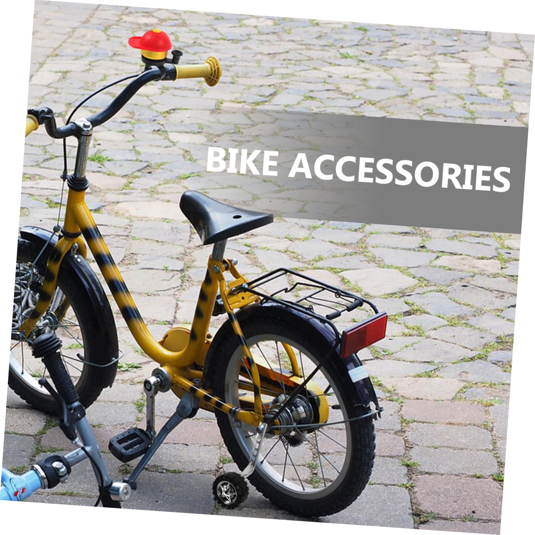 Milisten Roues d'apprentissage pour Vélo Garçon et Filles, 1 Set Noir Métal