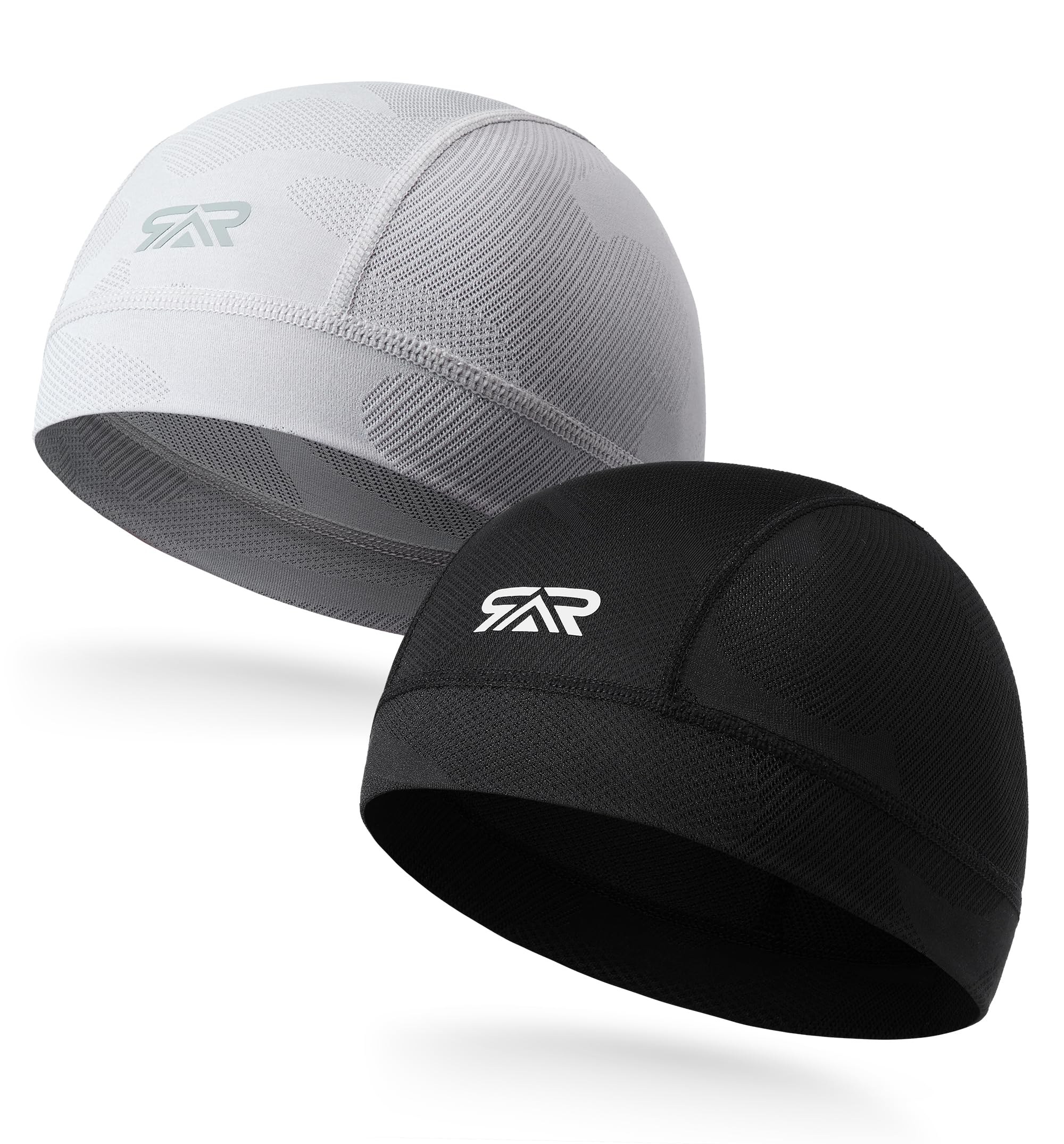 2Pcs Camo Breathable Mesh Helmet Liner Skull Cap Cooling Cycling Moisture‑Wicking Hard Hat for Men Women