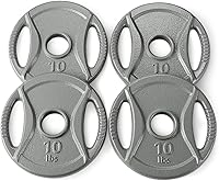 Vista 8 de Yaxa Basics 2-Inch Olympic Cast Iron Grip Weight Plates