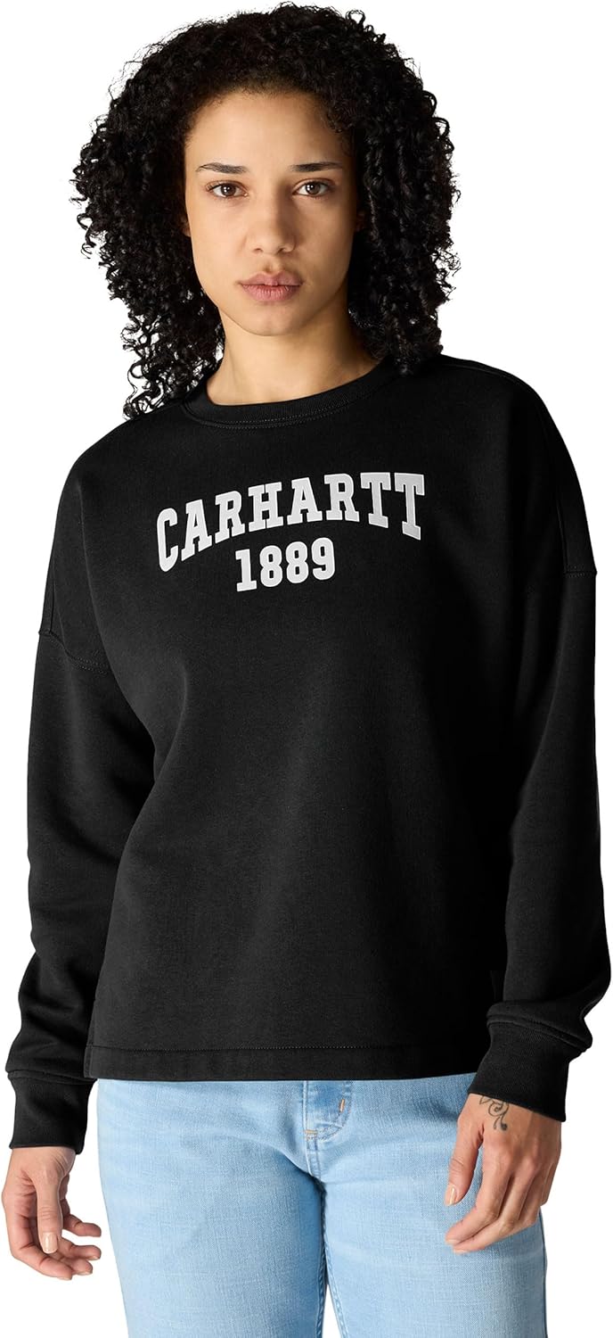 Carhartt womens Loose Fit Midweight Carhartt Graphic Sweatshirt
