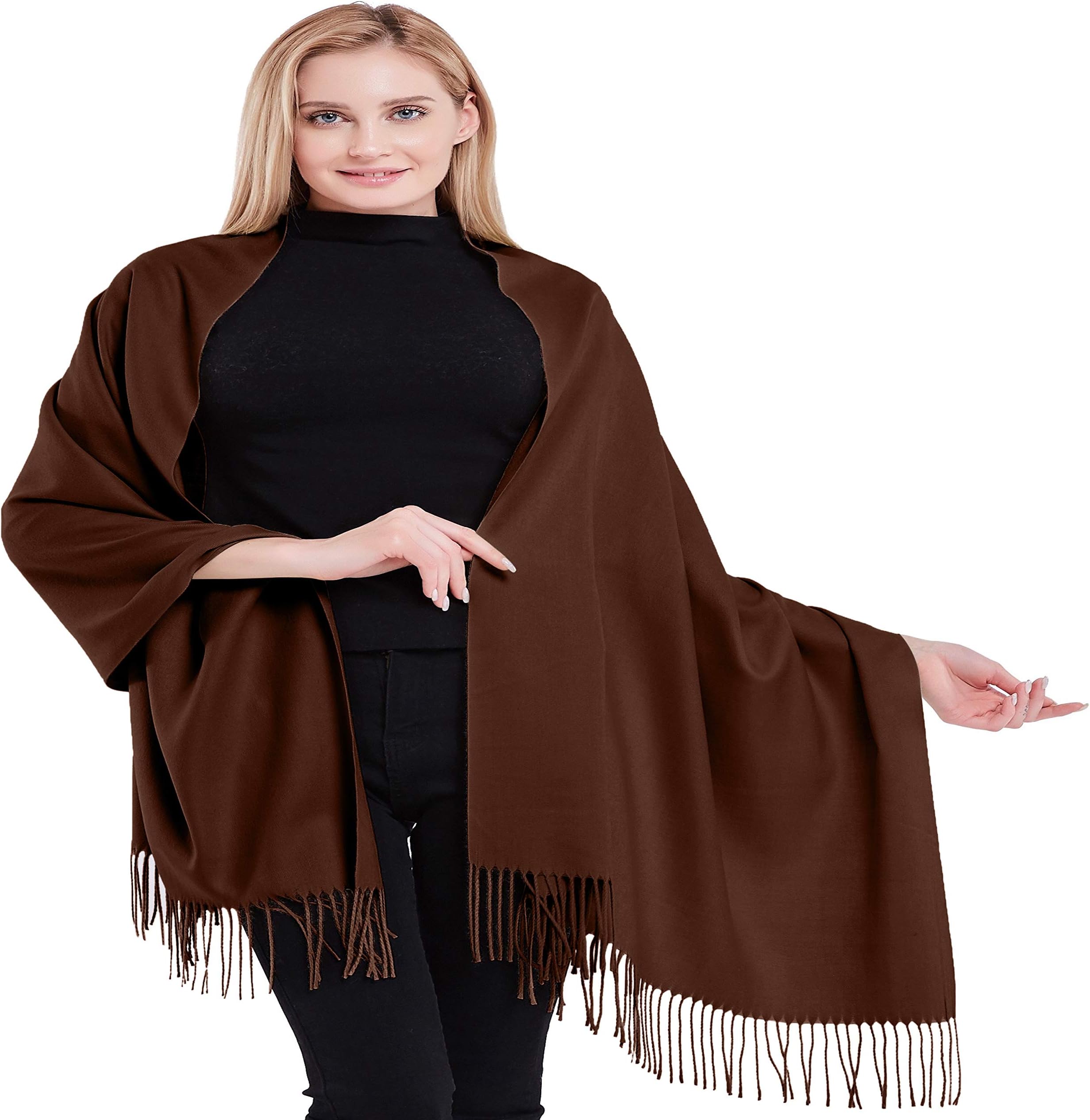 CJ Apparel100% Cashmere Shawl Pashmina Scarf Wrap Stole Head Wrap Face Cover Hand Made in Nepal NEW