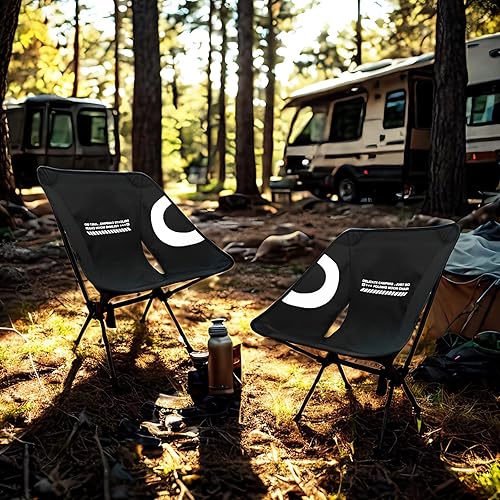 Miniatura 5 de hailanbao Silla de camping plegable ligera para adultos, resistente capacidad de 300 libras, silla de senderismo compacta para mochileros  Silla