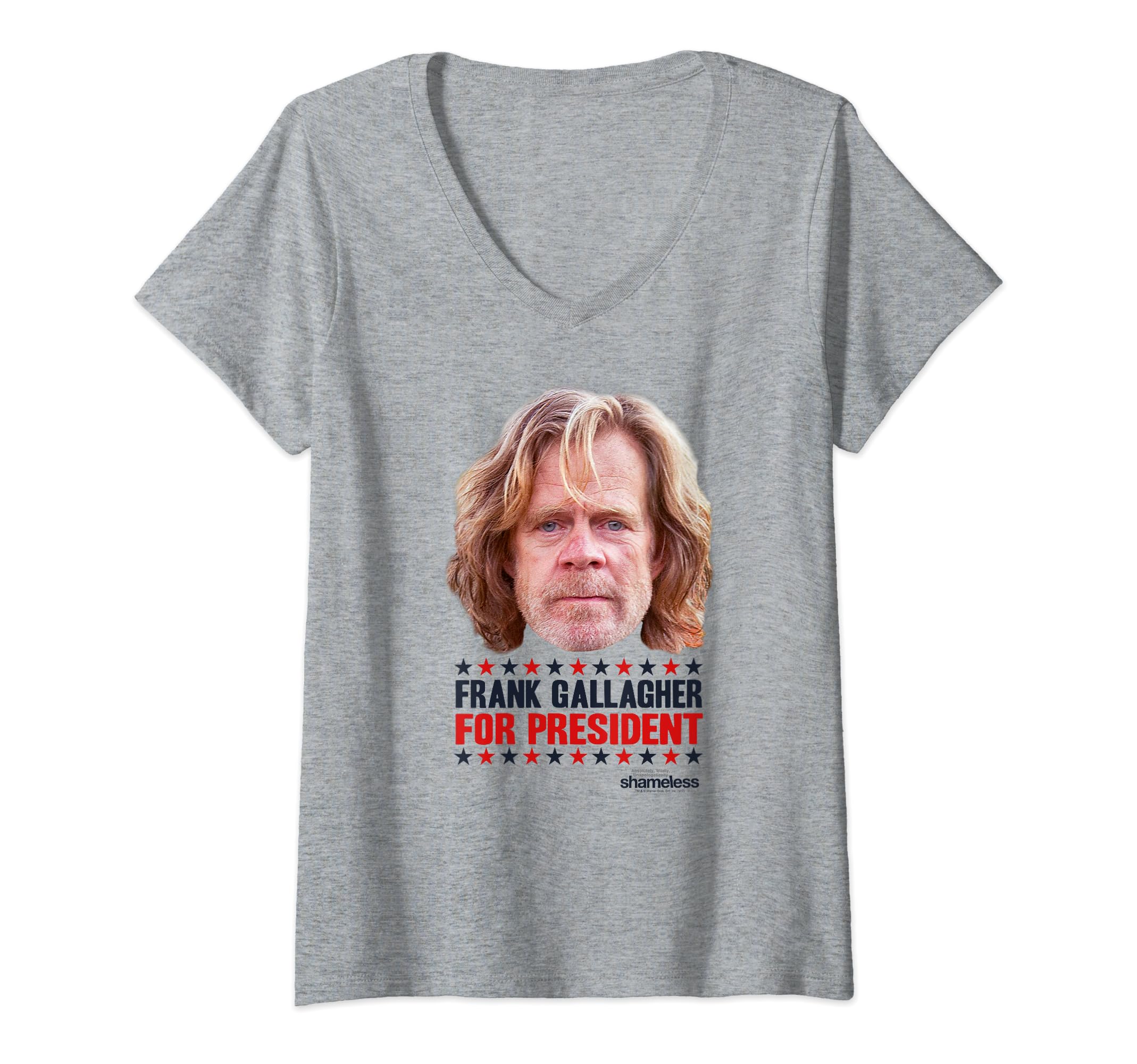 PopfunkShameless Frank Gallagher For President V-Neck T-Shirt