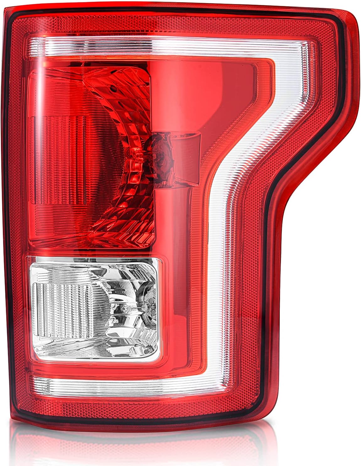 AUTOSAVER88 Tail Lights Assembly Compatible with 2015-2017 Ford F-150 f150 15 16 17 Tail Lamps Taillights taillamps tail light Red Clear OE Replacement Assembly - Passenger Side Right Passenger Side