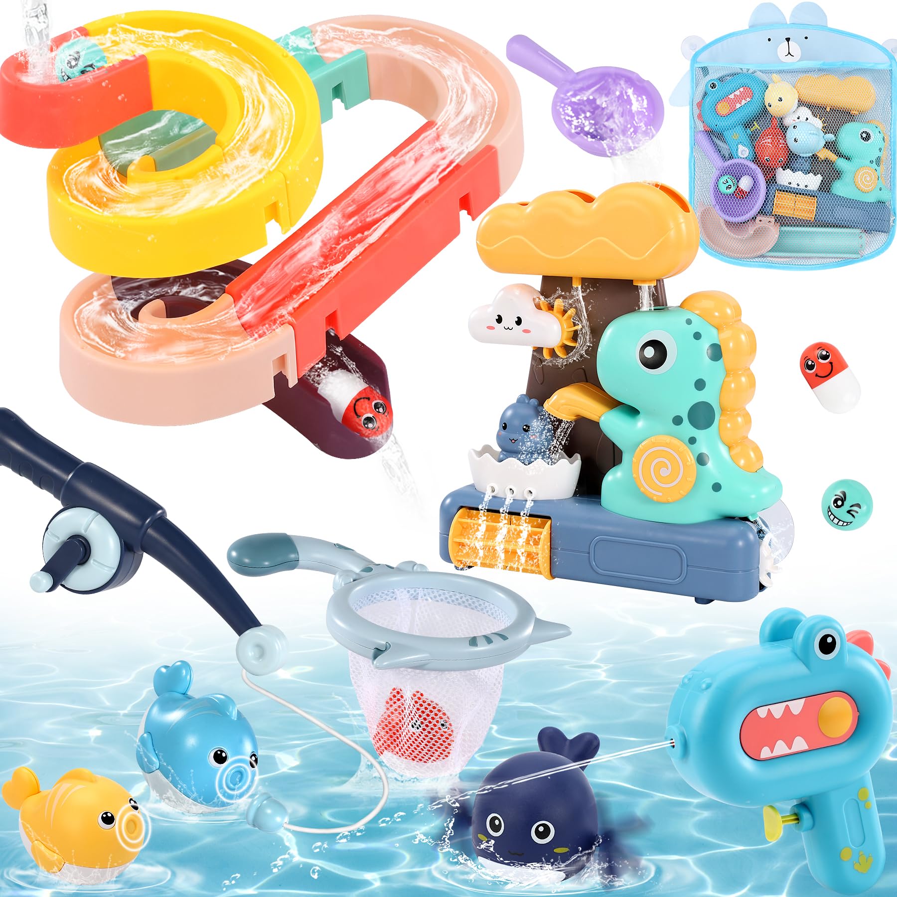 Gontence Juguetes Baño Bebe - Juguetes Bañera 2 3 4 5 Años - Juguetes Bebe 6 12 Meses - Juguetes Niños 1 año