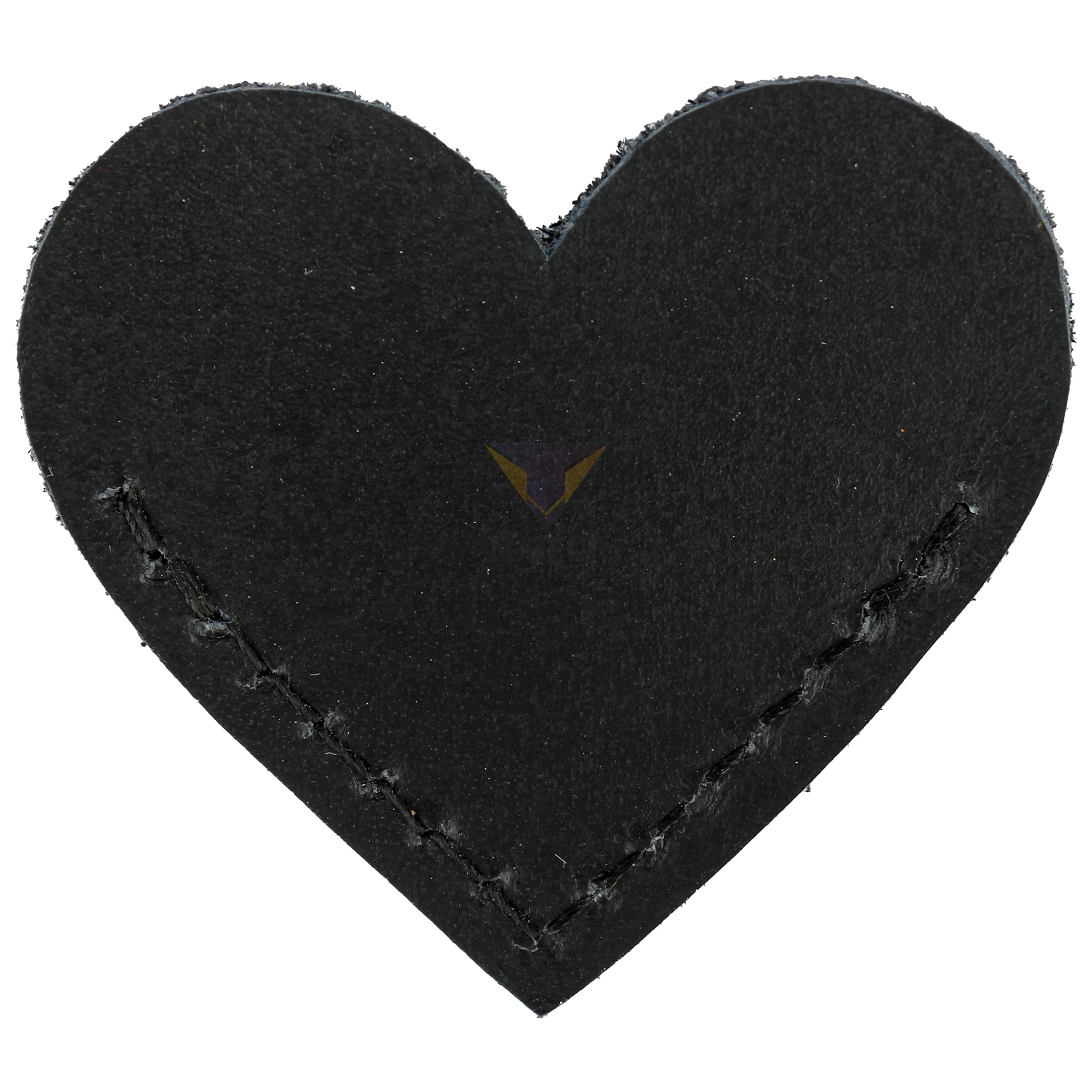 TUZECH Leather Heart Bookmark (2 Pack), Bookworm Gifts, Book Lovers, Cute Accessories, Handmade (3x2.5 Inches) (Black)