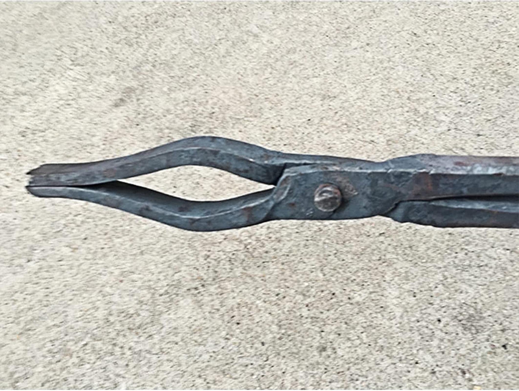 Tenazas de herrero,Tenaza de forja Ponga de herrero Tonga de herrería Ponga de herrería plana for un cuchillo de yunque que fabrica una pinza de herrero 58 cm/80 cm for ingeniero herrero, 80 cm