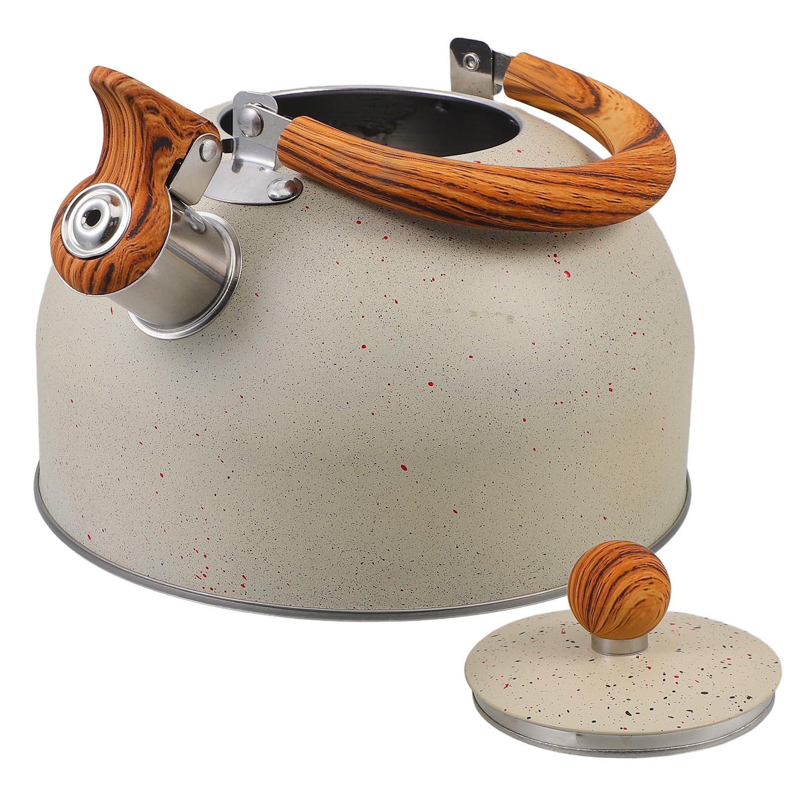Bouilloire à thé sifflante BETOOKY en acier inoxydable de 2,5l pour cuisine