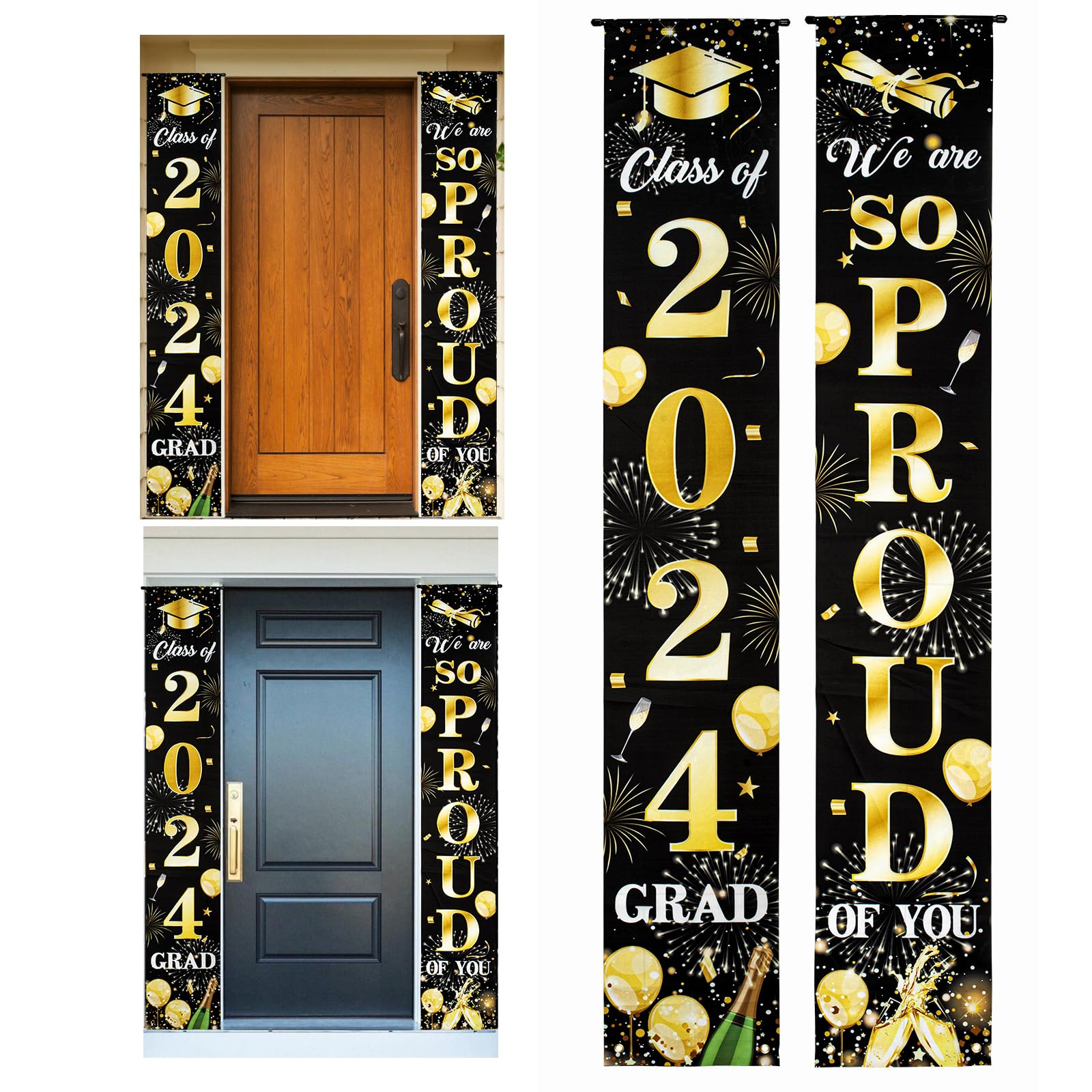 Buy Graduation Decorations 2024 Decorations Font Porch Sign Door Banner Graduation