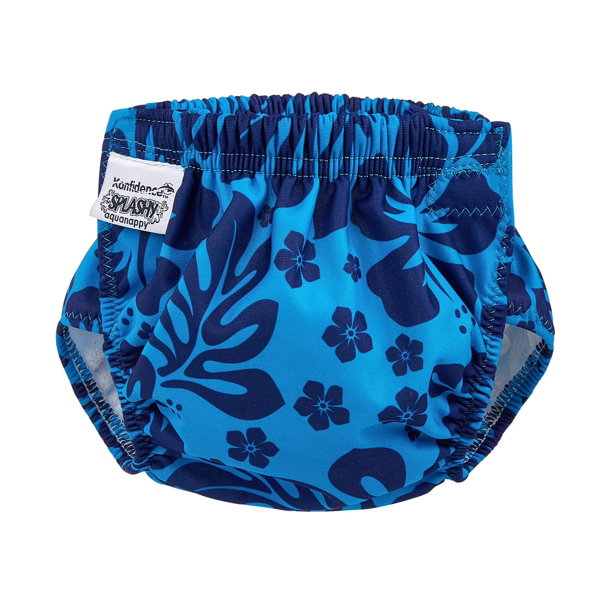 Konfidence Splashy AquaNappy - Our Reusable Eco-Friendly One Size Fits All Swim Nappy Made with Recycled Plastics up to 30 Months - Easy to Clean & Machine Washable