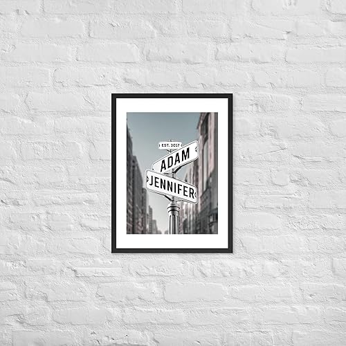 Miniatura 6 de Impresión personalizada de letrero de calle  Impresión artística personalizada de letrero de calle Lovers Crossroads  Regalo de boda personalizado,