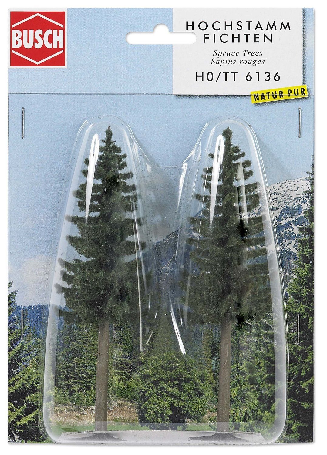 2 Realistic Tall Fir Trees
