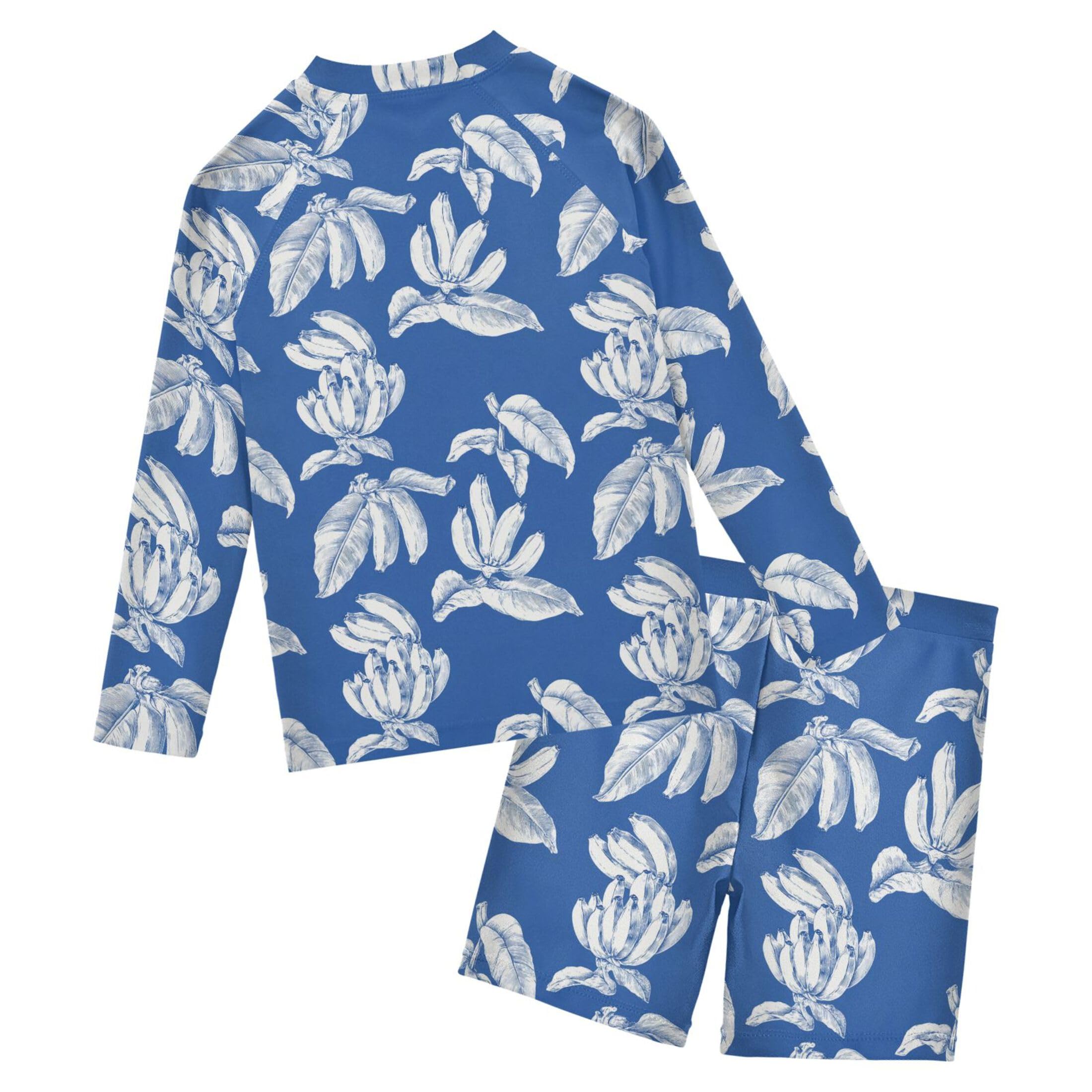 Banana Fruit Baby Boys' Toddler Long Sleeved Rashguard Swim Bathing Suit Set B0403932
