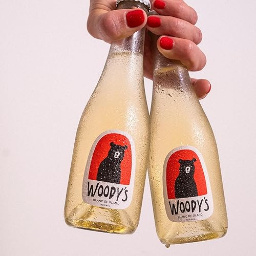 Miniatura 5 de Woody's Mini Duo Blanc + Rosé 6.3 fl oz (paquete de 2)  Vino sin alcohol hecho de uvas de California 100% orgánicas certificadas, bajo en azúcar,