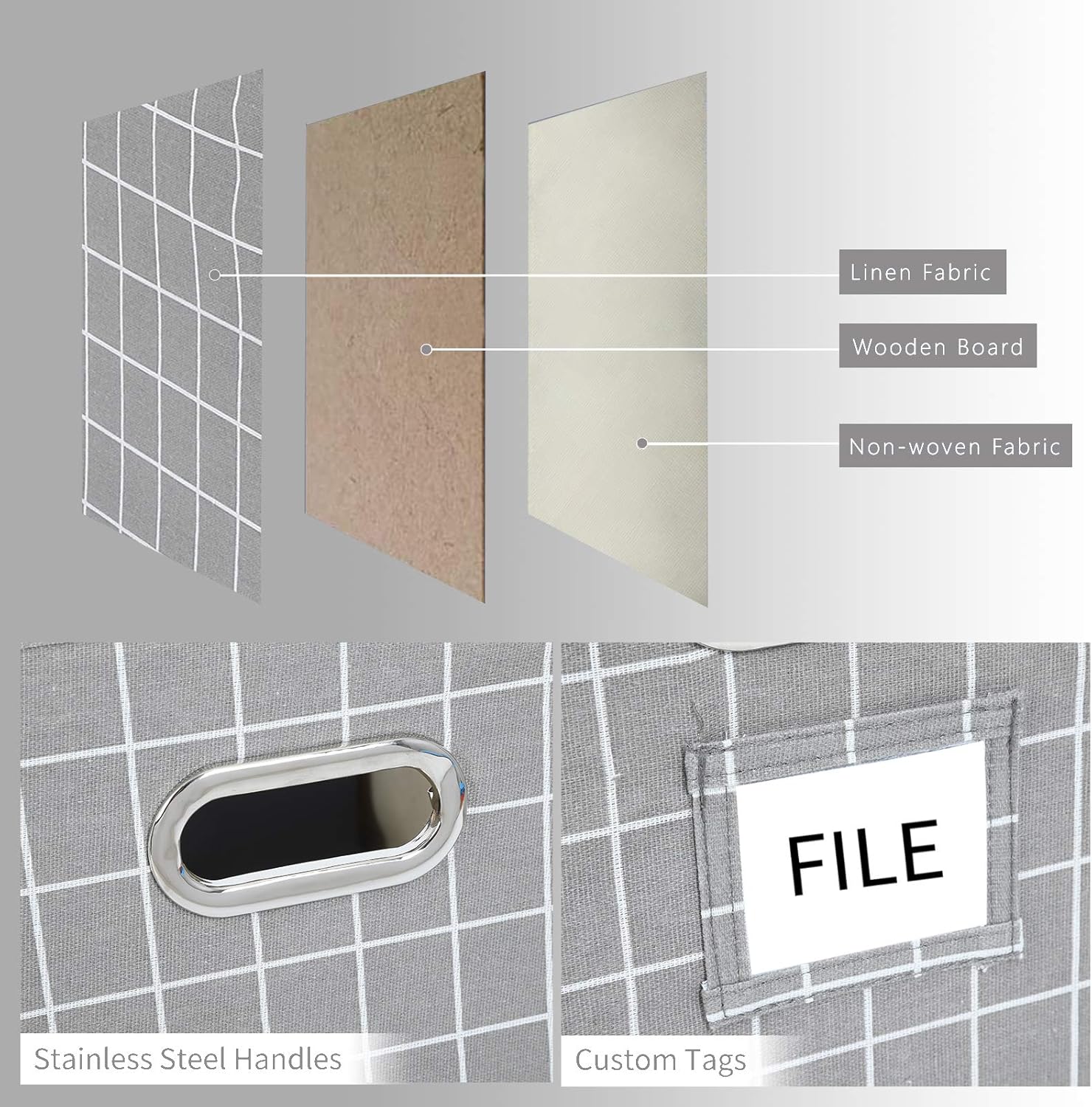 Flаѕh Sаlе Upgraded Collapsible Hanging File Storage Boxes with Smooth Sliding Rail Large Capacity Filing Organizer Letter/Legal File Floder Storage Box, Office Box (Grey Lattice, Pack of 1) Exсluѕіvе Sресіаl Upgraded Collapsible Hanging File Storage Boxes with Smooth Sliding Rail Large Capacity Filing Organizer Letter/Legal File Floder Storage Box, Office Box (Grey Lattice, Pack of 1)