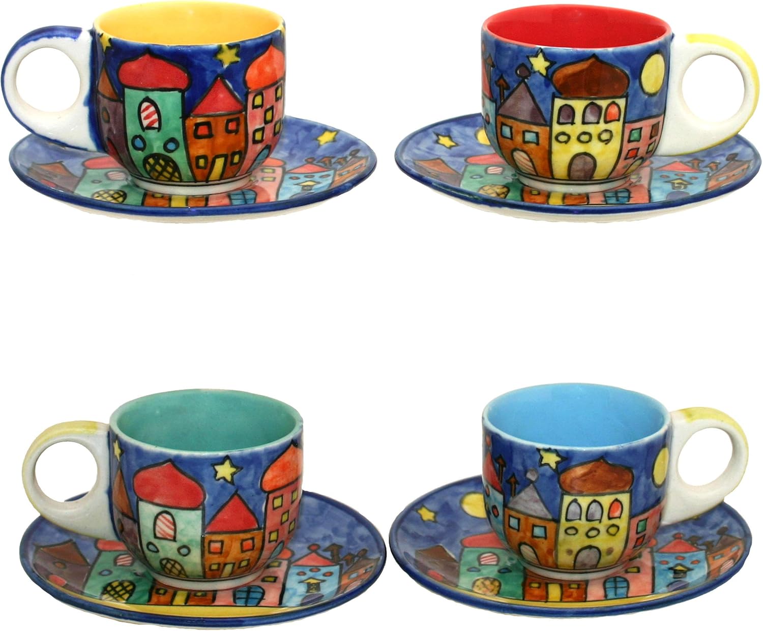 Gall&Zick Set/4 Espressotasse mit Untertasse Mokkatasse Untersetzer